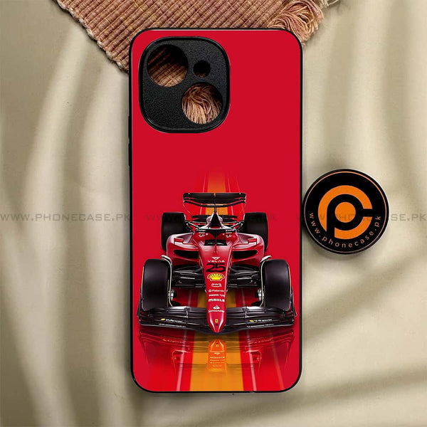 Tecno Spark 40C - Formula 1 Design Series - Premium Metal Printed soft Bumper shock Proof Case