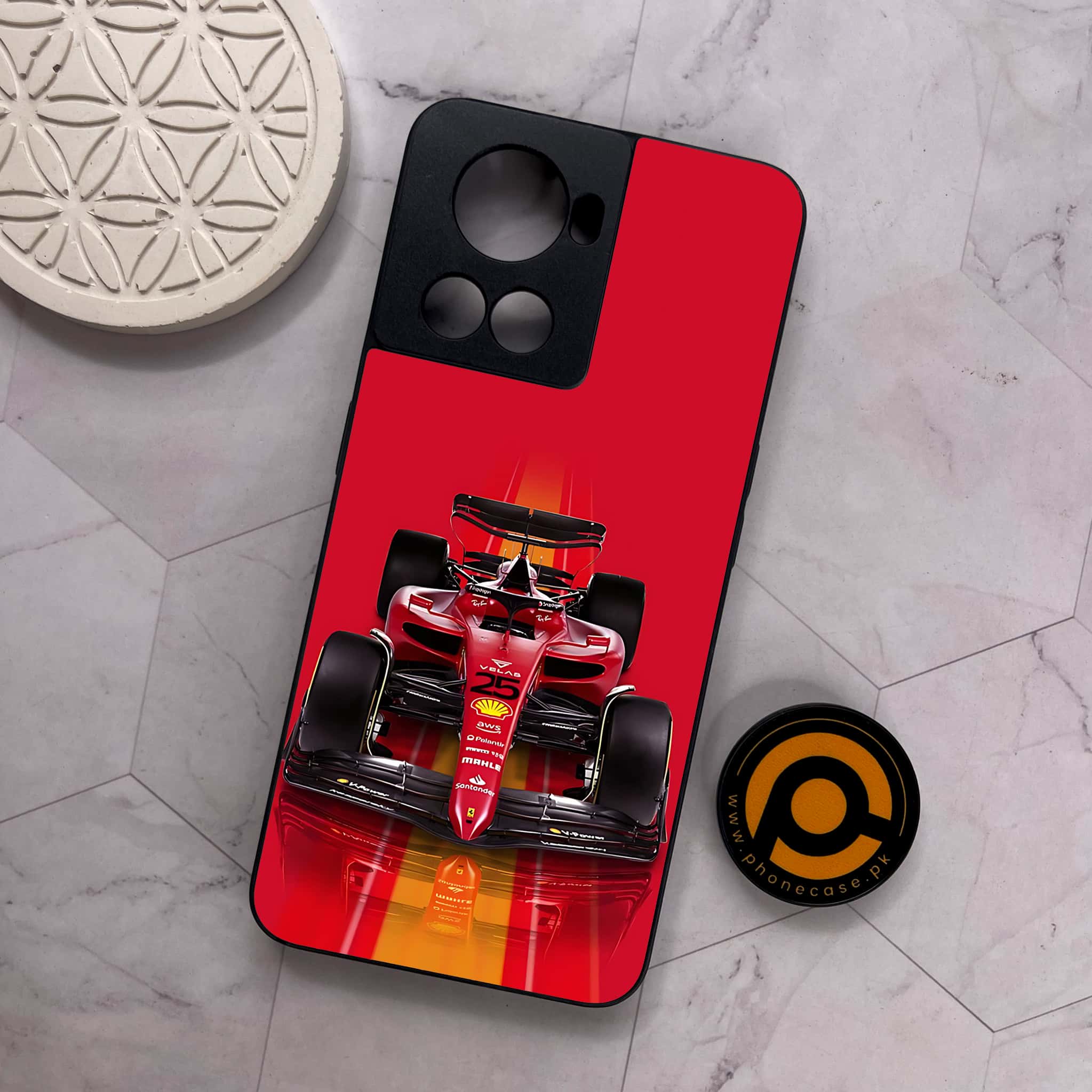 OnePlus 10R - Formula 1 Design - Premium Metal Printed soft Bumper shock Proof Case