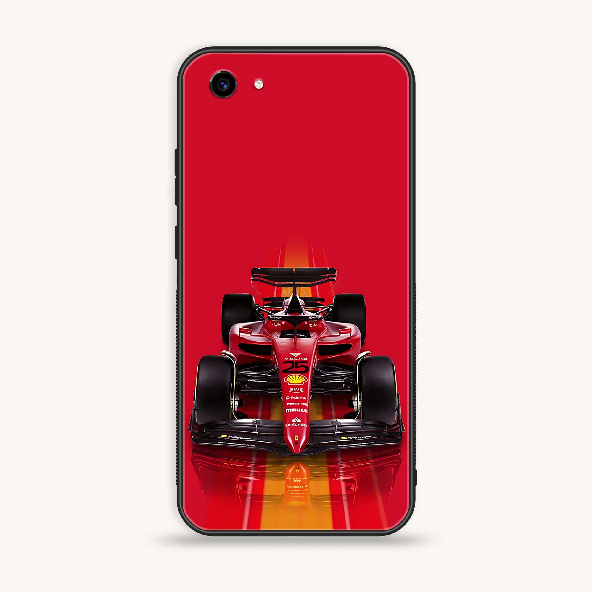 Vivo Y83 - Formula 1 Design Series - Premium Printed Glass soft Bumper shock Proof Case