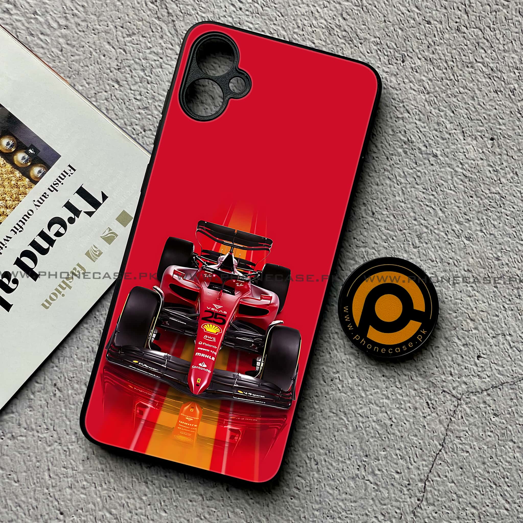 Samsung Galaxy A05 - Formula 1 Design Series - Premium Metal Printed soft Bumper shock Proof Case