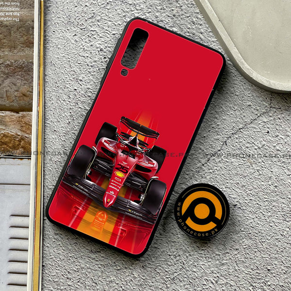 Galaxy A7 2018 - Formula 1 Design - Premium Printed Metal soft Bumper shock Proof Case