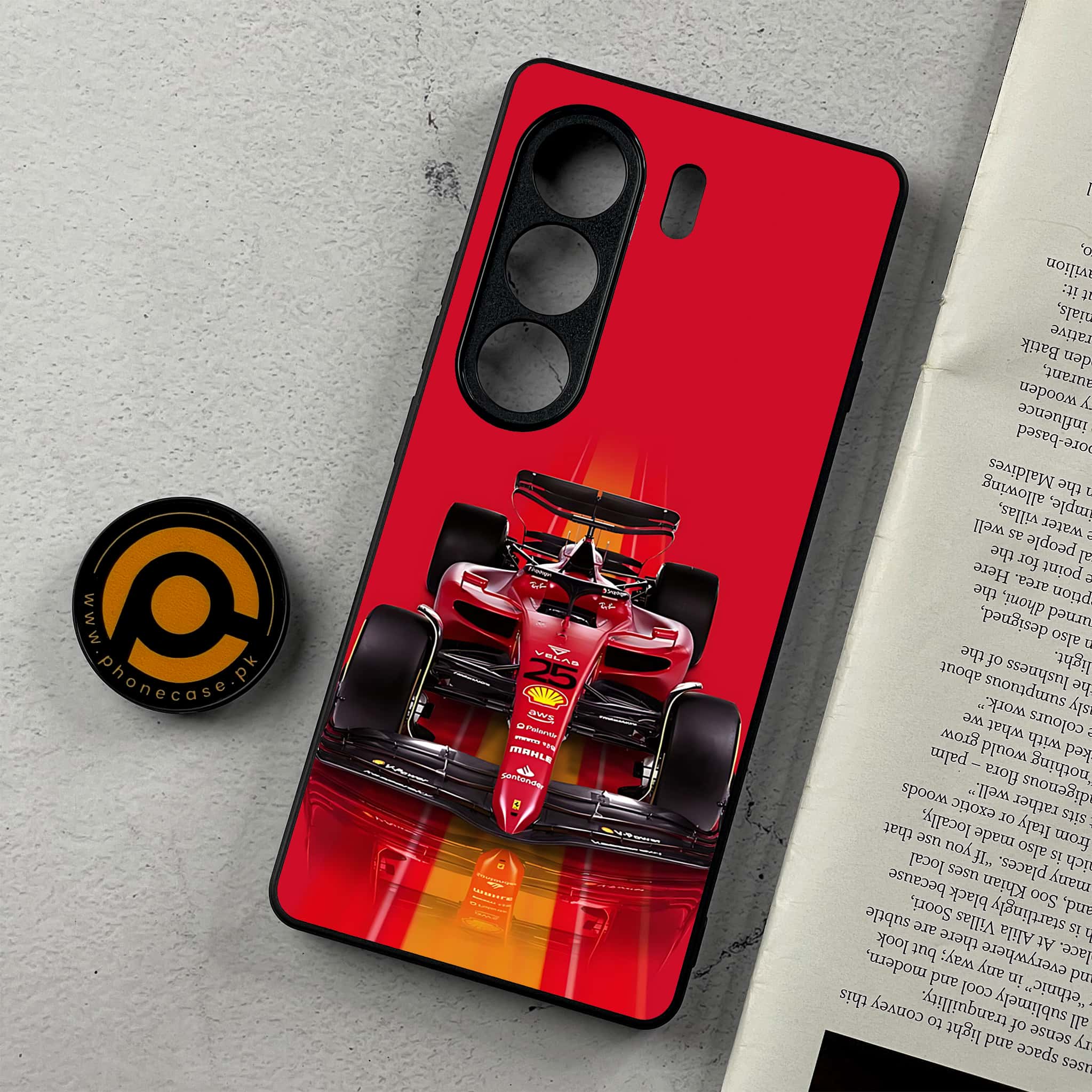 Tecno Camon 40 Pro - Formula 1 Design Series - Premium Metal Printed Soft Bumper Shockproof Case