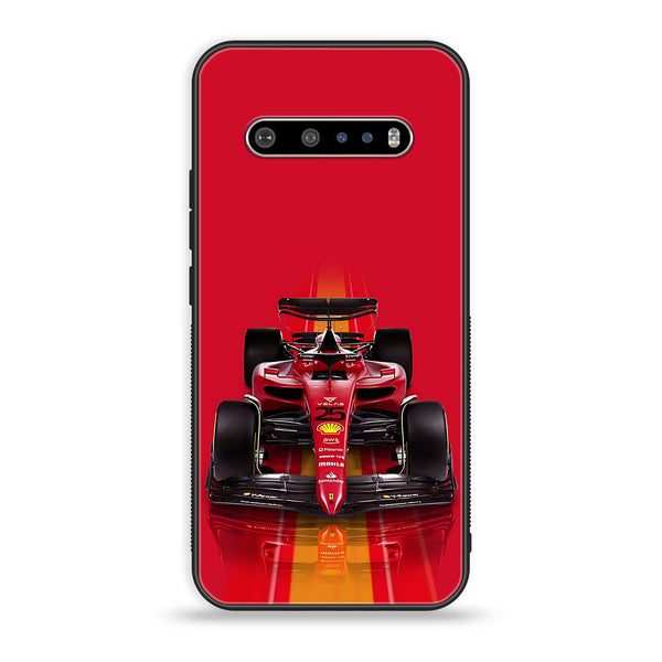 LG V60 Formula 1 Design Series Premium Printed Glass soft Bumper shock Proof Case