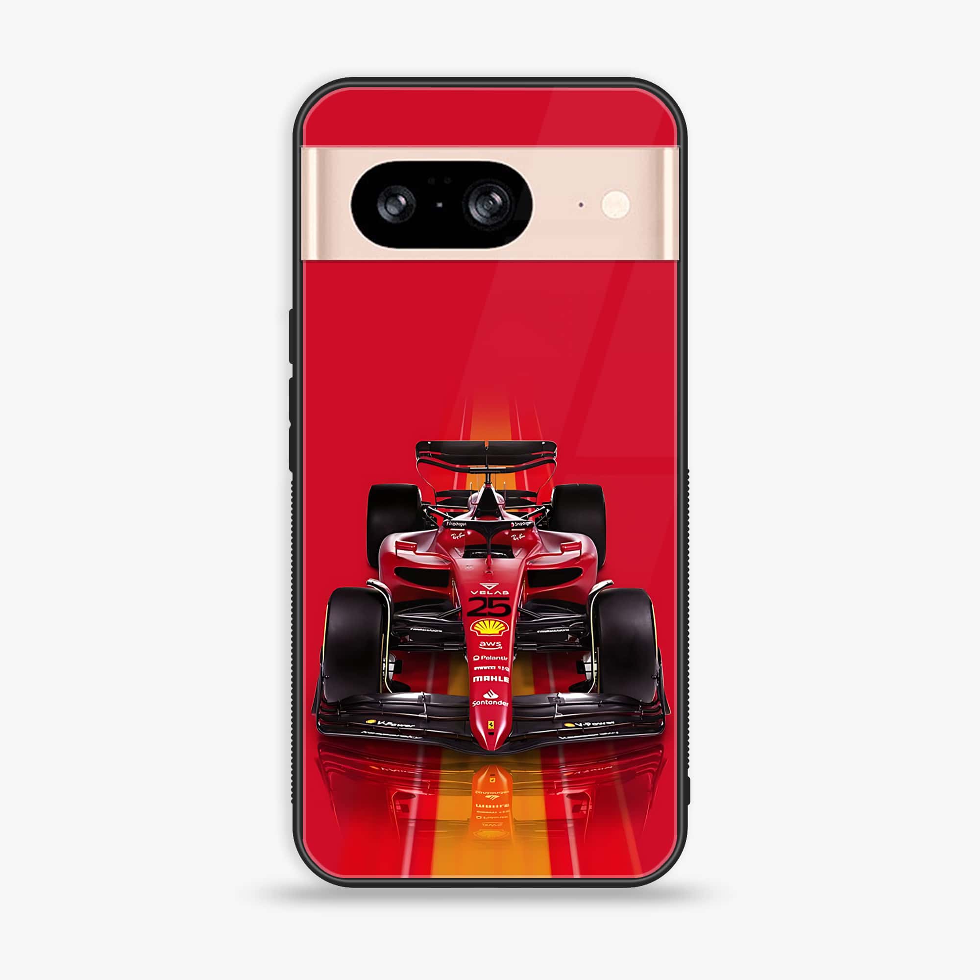Google Pixel 8 - Formula 1 Design Series - Premium Metal Printed soft Bumper Shock Proof Case