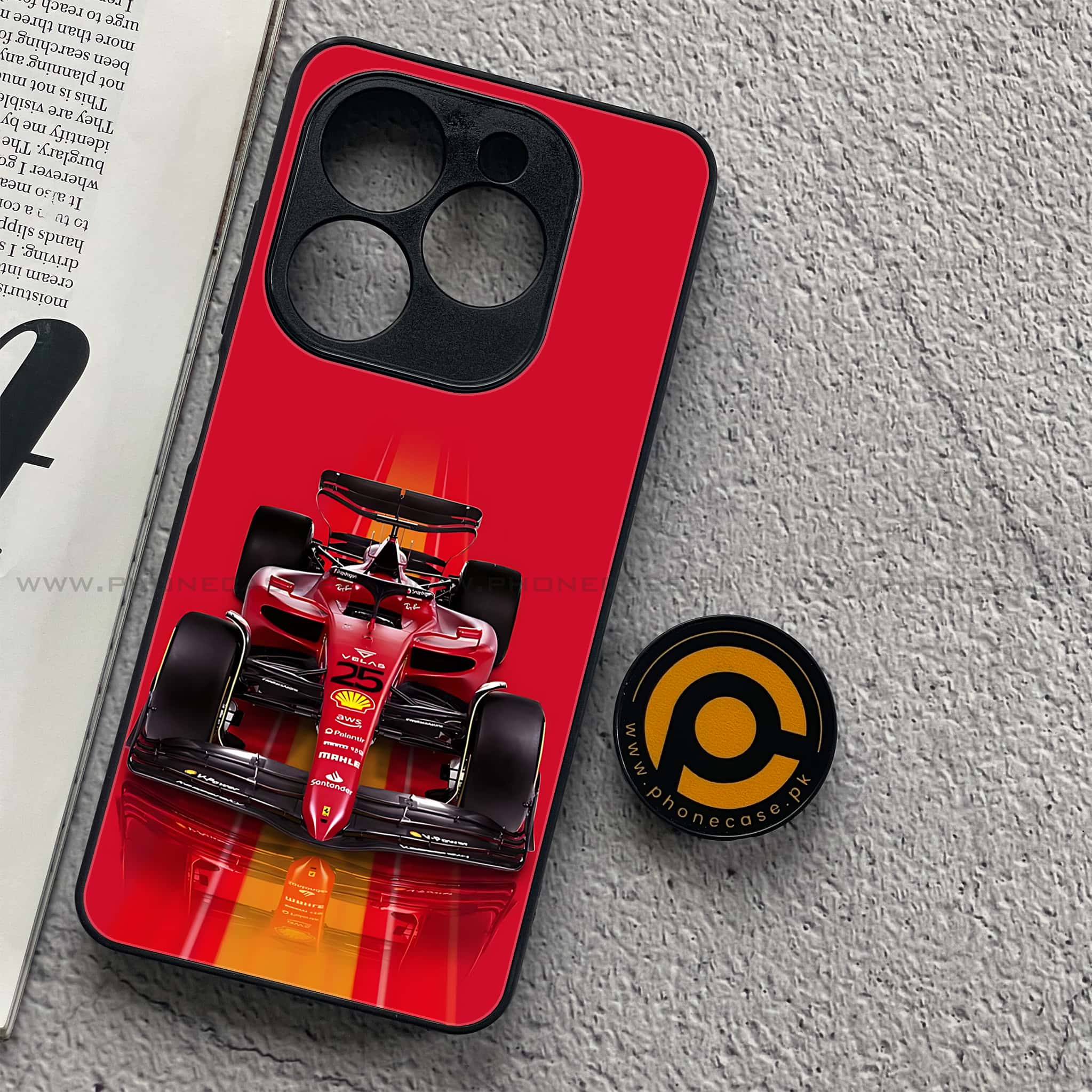 Realme C61 - Formula 1 Design Series - Premium Metal Printed soft Bumper shock Proof Case