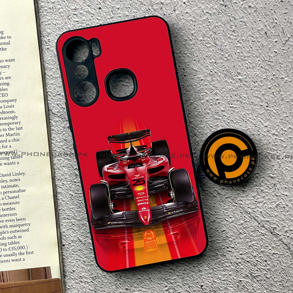 Infinix Hot 12 Pro - Formula 1 Design - Premium Printed Glass soft Bumper shock Proof Case