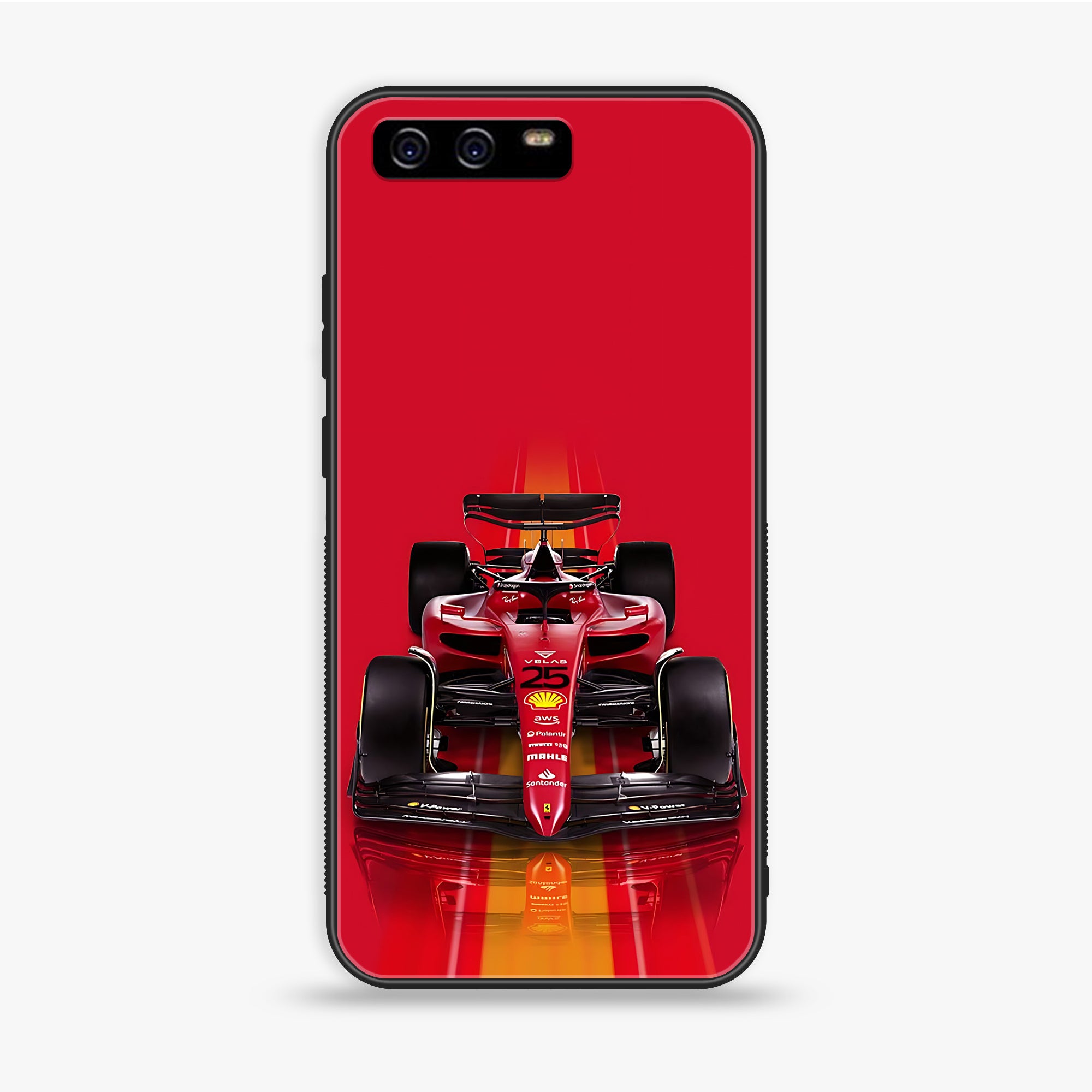 Huawei P10 Plus - Formula 1 Design - Premium Printed Glass soft Bumper shock Proof Case