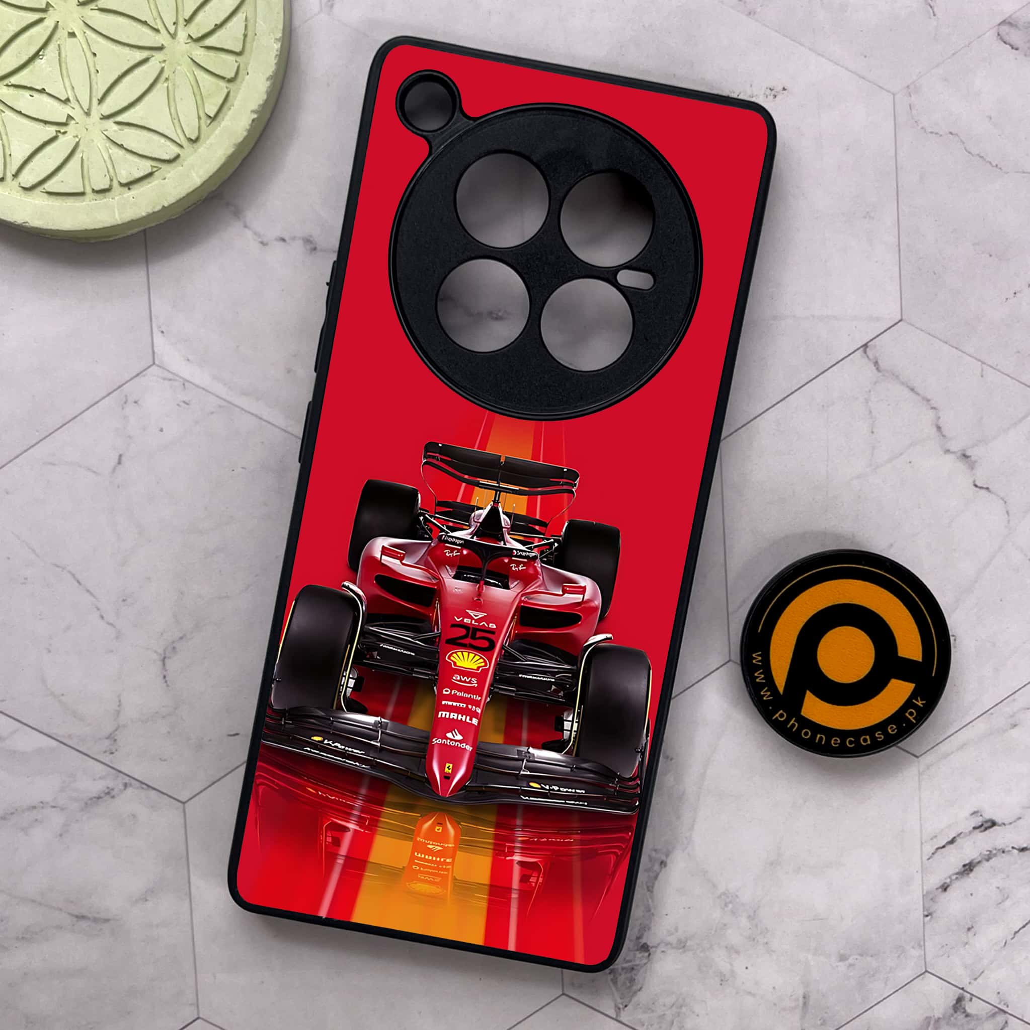 Infinix Zero 40 5G - Formula 1 Design Series - Premium Metal Printed soft Bumper shock Proof Case