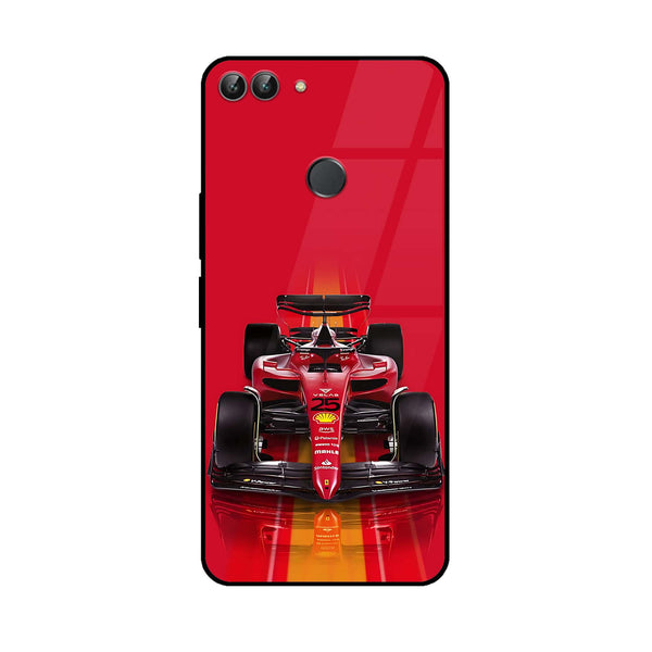 Huawei P Smart - Formula 1 Design - Premium Printed Glass soft Bumper shock Proof Case