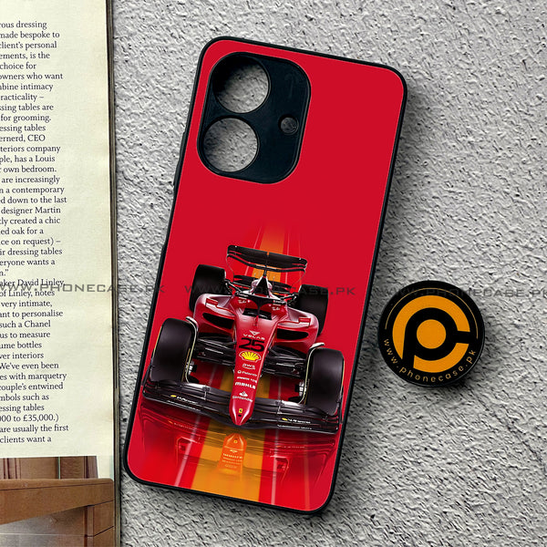 Realme Note 60 - Formula 1 Design - Premium Printed Glass soft Bumper shock Proof Case