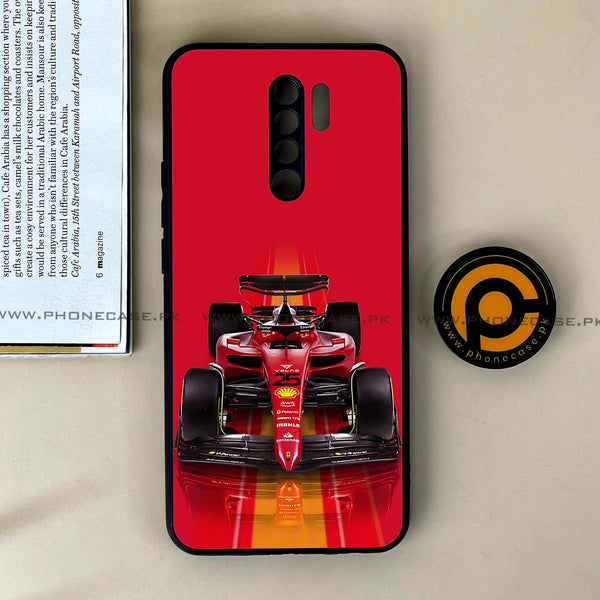 Xiaomi Redmi 9 - Formula 1 Design Series - Premium Printed Glass soft Bumper shock Proof Case