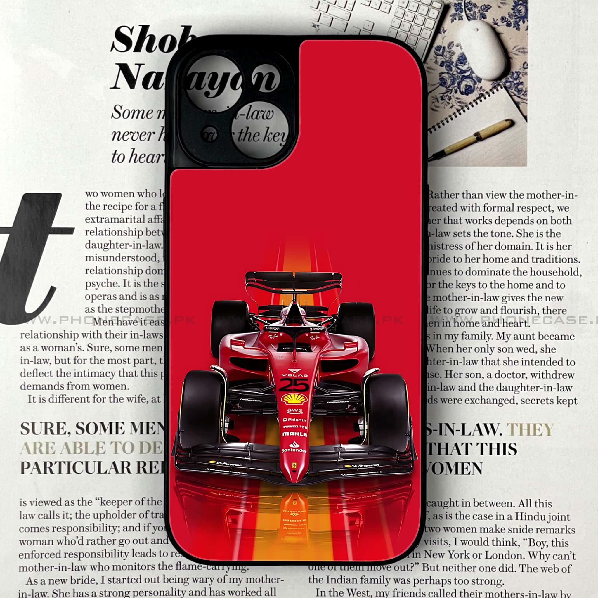 iPhone 14 - Formula 1 Design - Premium Printed Glass soft Bumper shock Proof Case