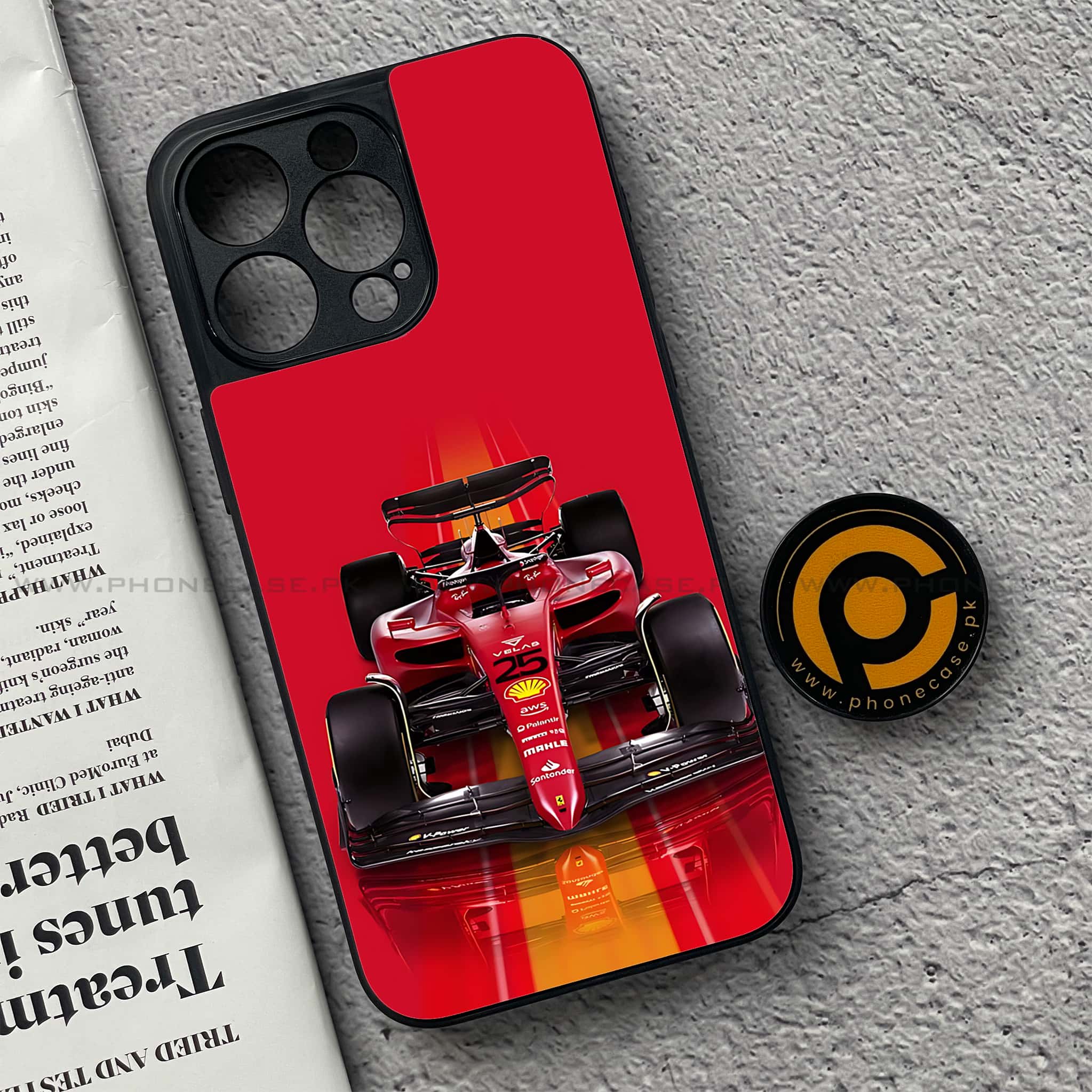 iPhone 15 Pro - Formula 1 Design Series - Premium Metal Printed soft Bumper shock Proof Case