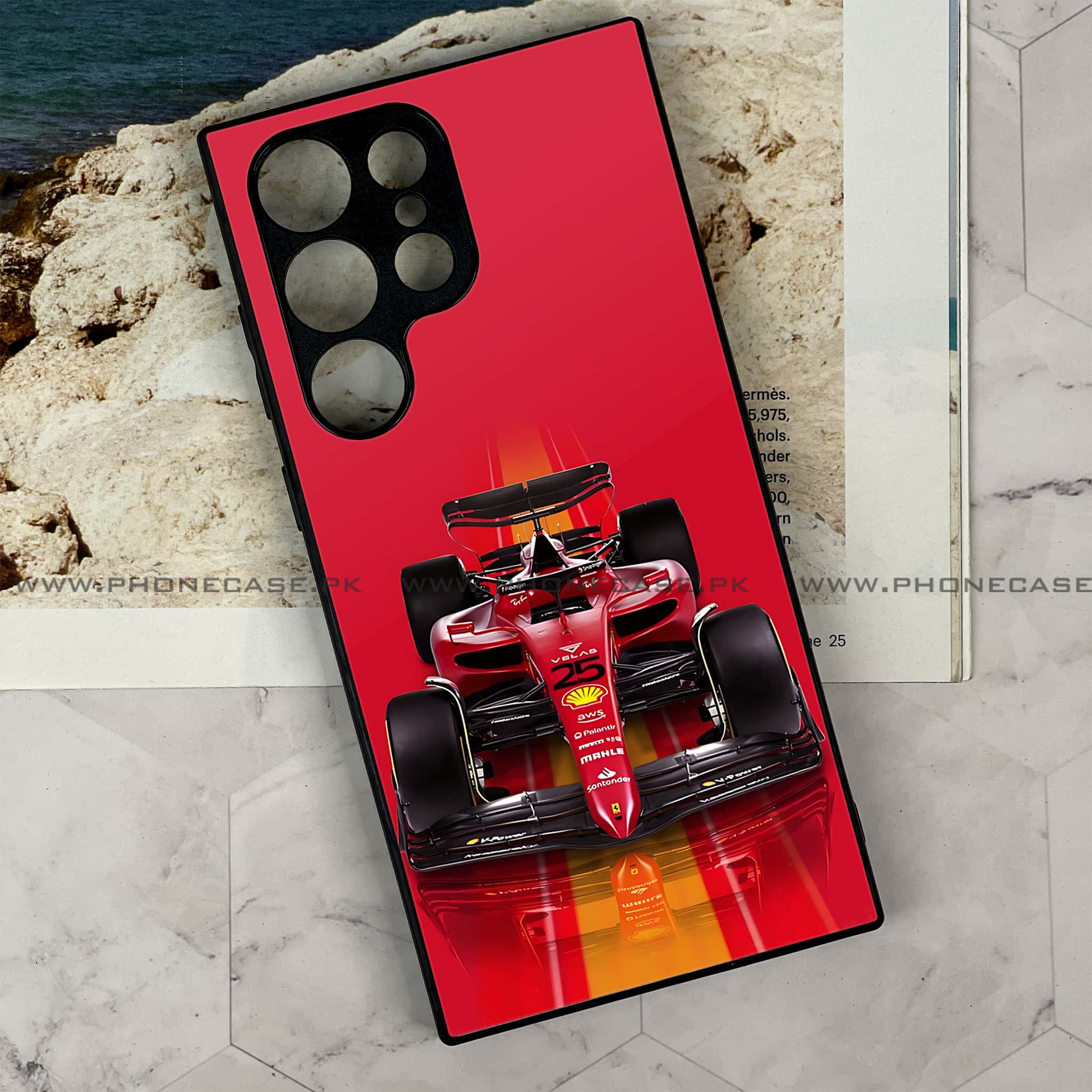 Samsung Galaxy S22 Ultra - Formula 1 Design - Premium Metal Printed soft Bumper shock Proof Case