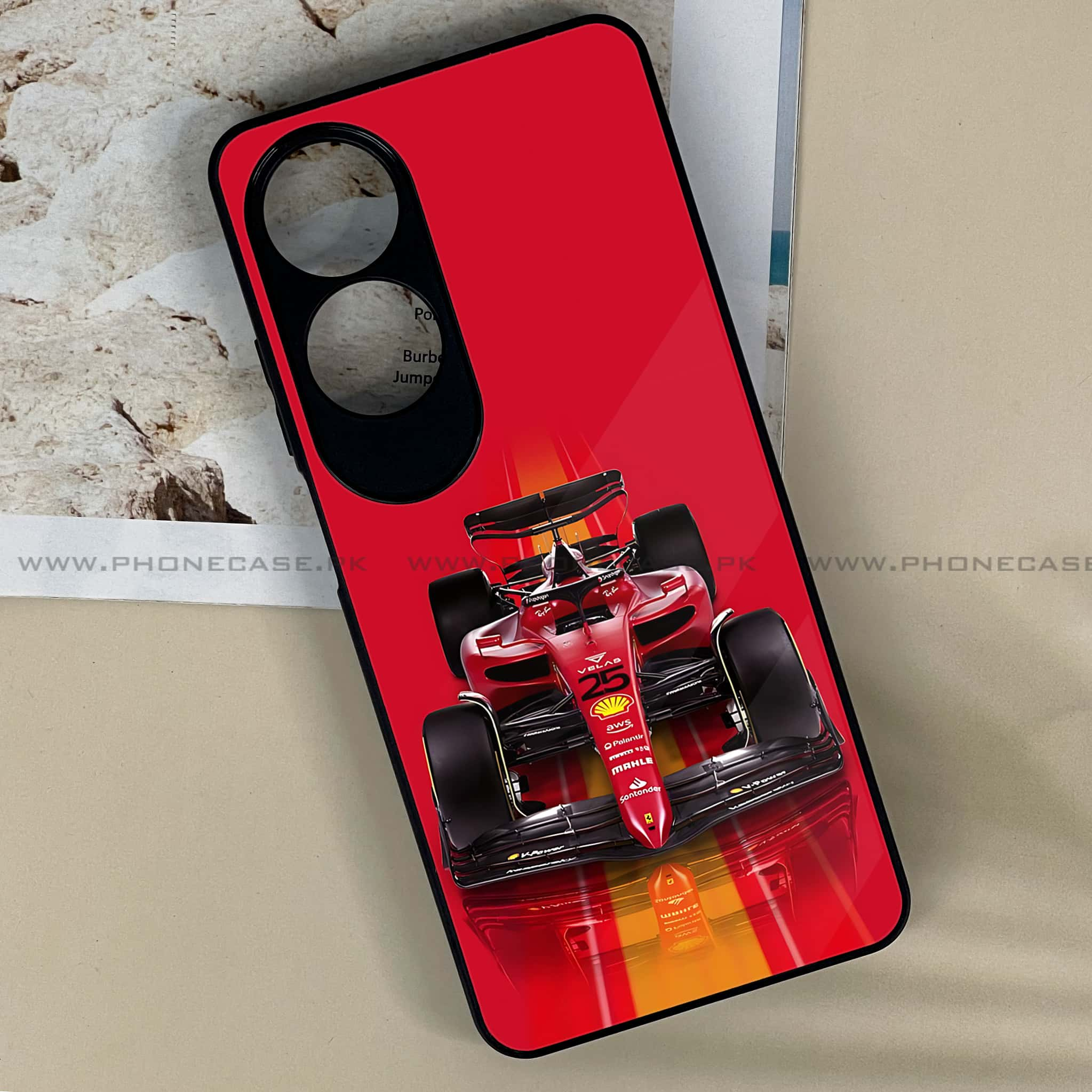 Oppo A60 - Formula 1 Series - Premium Printed Metal soft Bumper shock Proof Case