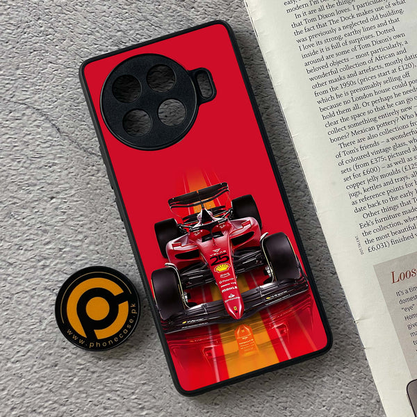 Tecno Spark 20 pro plus - Formula 1 Design Series - Premium Metal Printed soft Bumper shock Proof Case
