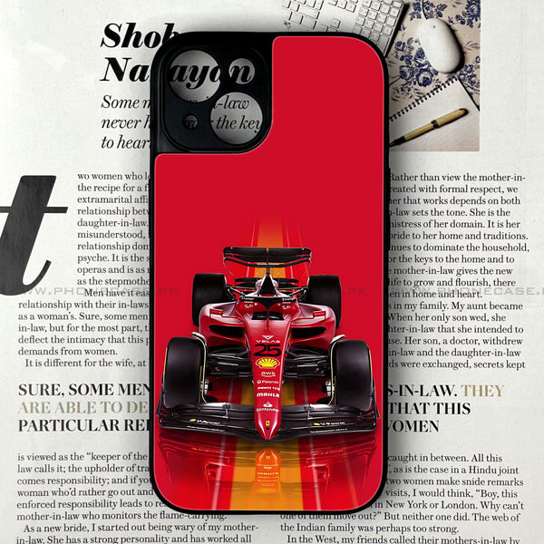 iPhone 15 - Formula 1 Design - Premium Printed Glass soft Bumper shock Proof Case