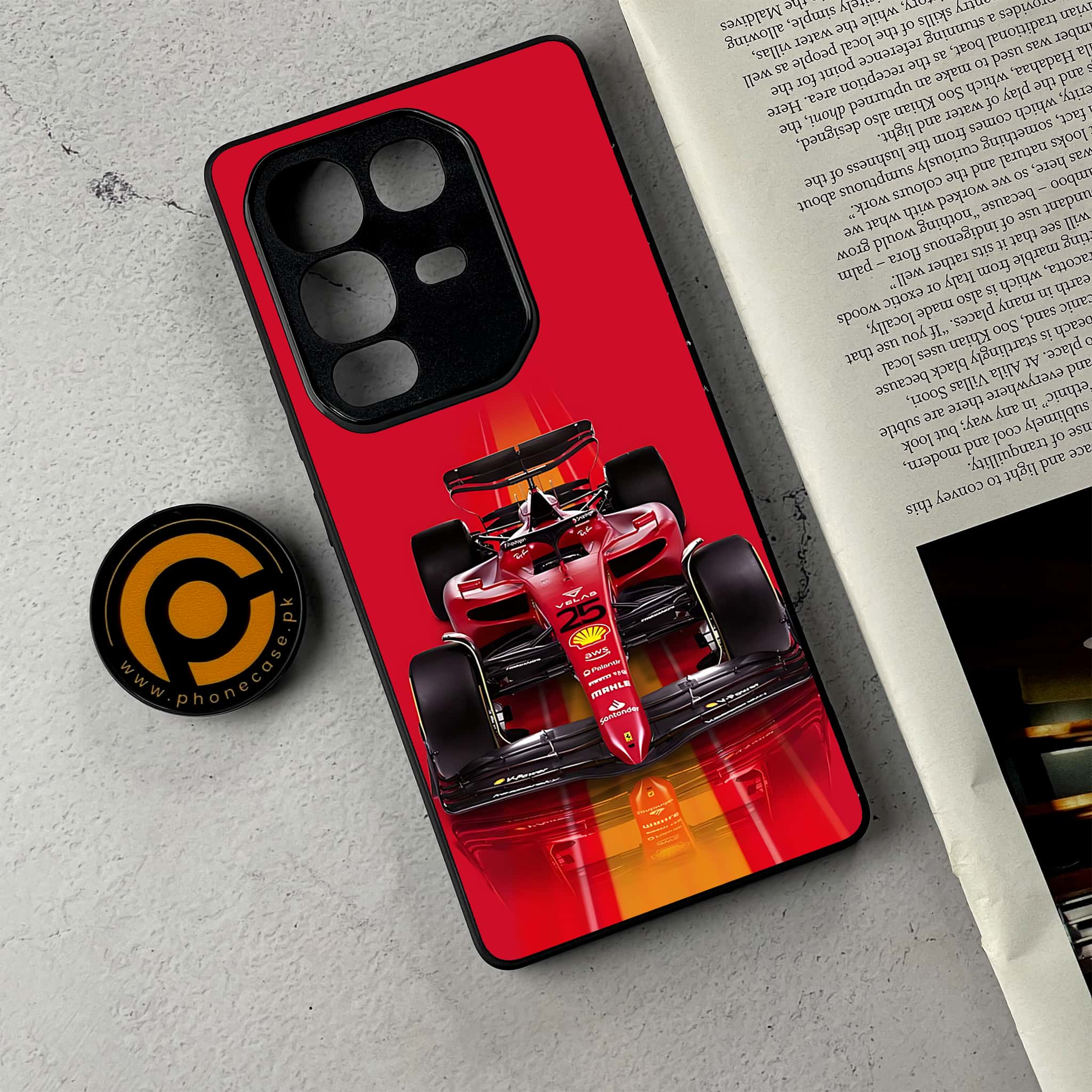 Infinix Note 50 - Formula 1 Design Series - Premium Metal Printed Soft Bumper Shockproof Case