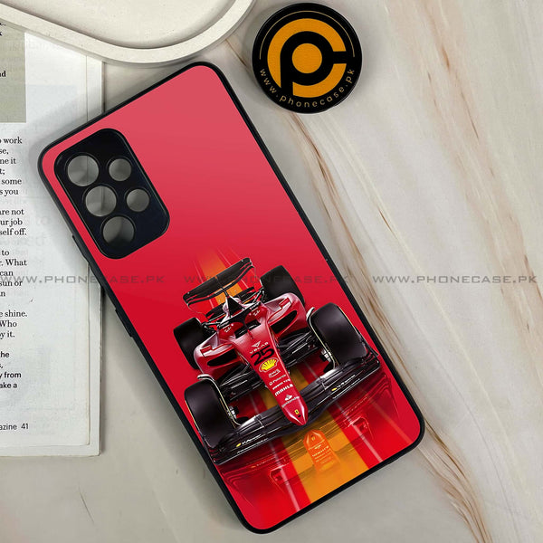 Galaxy A32 - Formula 1 Design Series - Premium Printed Glass soft Bumper shock Proof Case