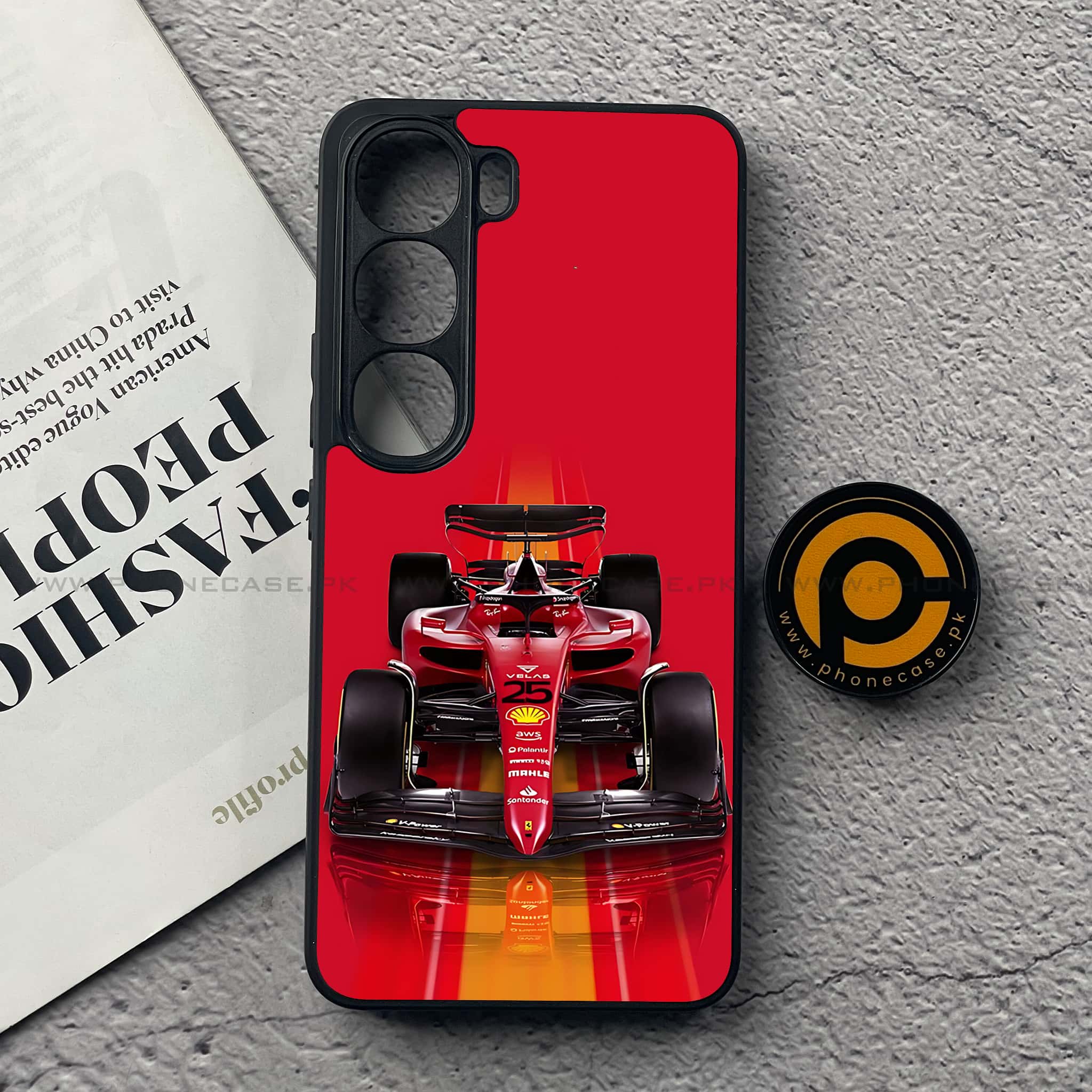 Vivo V40 Lite (IDN) - Formula 1 Design Series - Premium Metal Printed soft Bumper Shock Proof Case