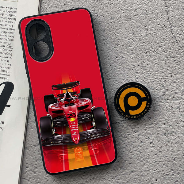 Oppo A18 4G - Formula 1 Design Series - Premium Metal  Printed soft Bumper shock Proof Case
