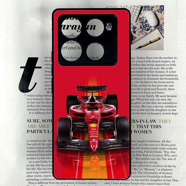 Infinix Note 40 Pro Plus - Formula 1 Design Series - Premium Metal Printed soft Bumper shock Proof Case
