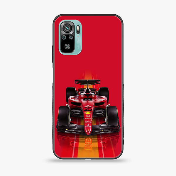 Xiaomi Redmi Note 10 - Formula 1 Design - Premium Printed Glass soft Bumper shock Proof Case