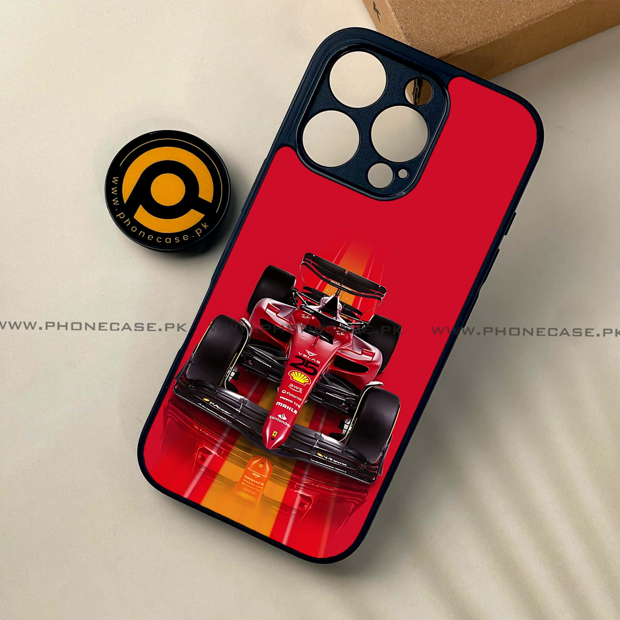 iPhone 16 Pro - Formula 1 Design - Premium Printed Glass soft Bumper shock Proof Case