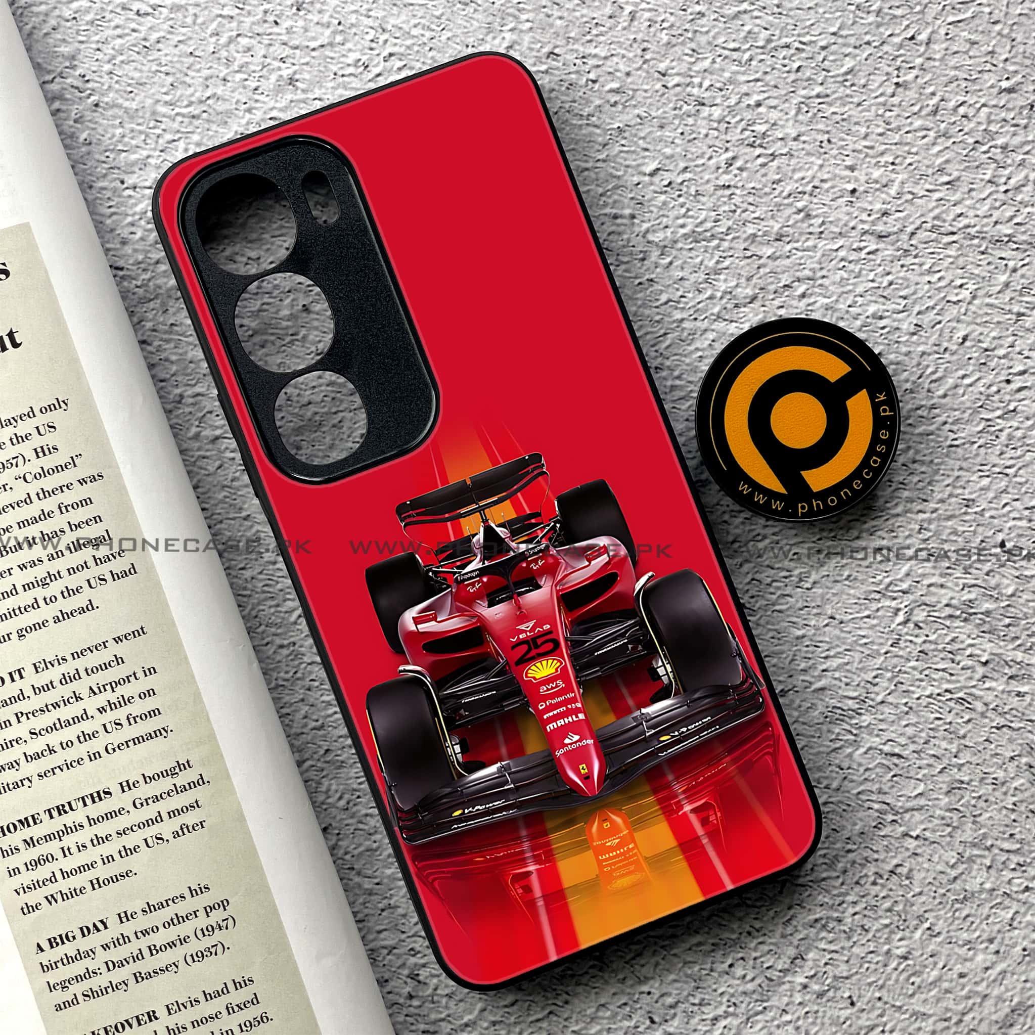 Vivo Y19s Pro - Formula 1 Design - Premium Metal Printed soft Bumper shock Proof Case