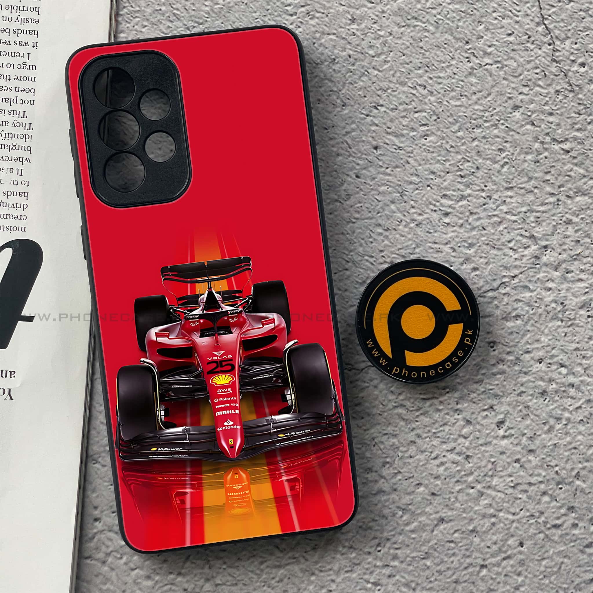 Samsung Galaxy A33- Formula 1 Design Series - Premium Printed Glass soft Bumper shock Proof Case