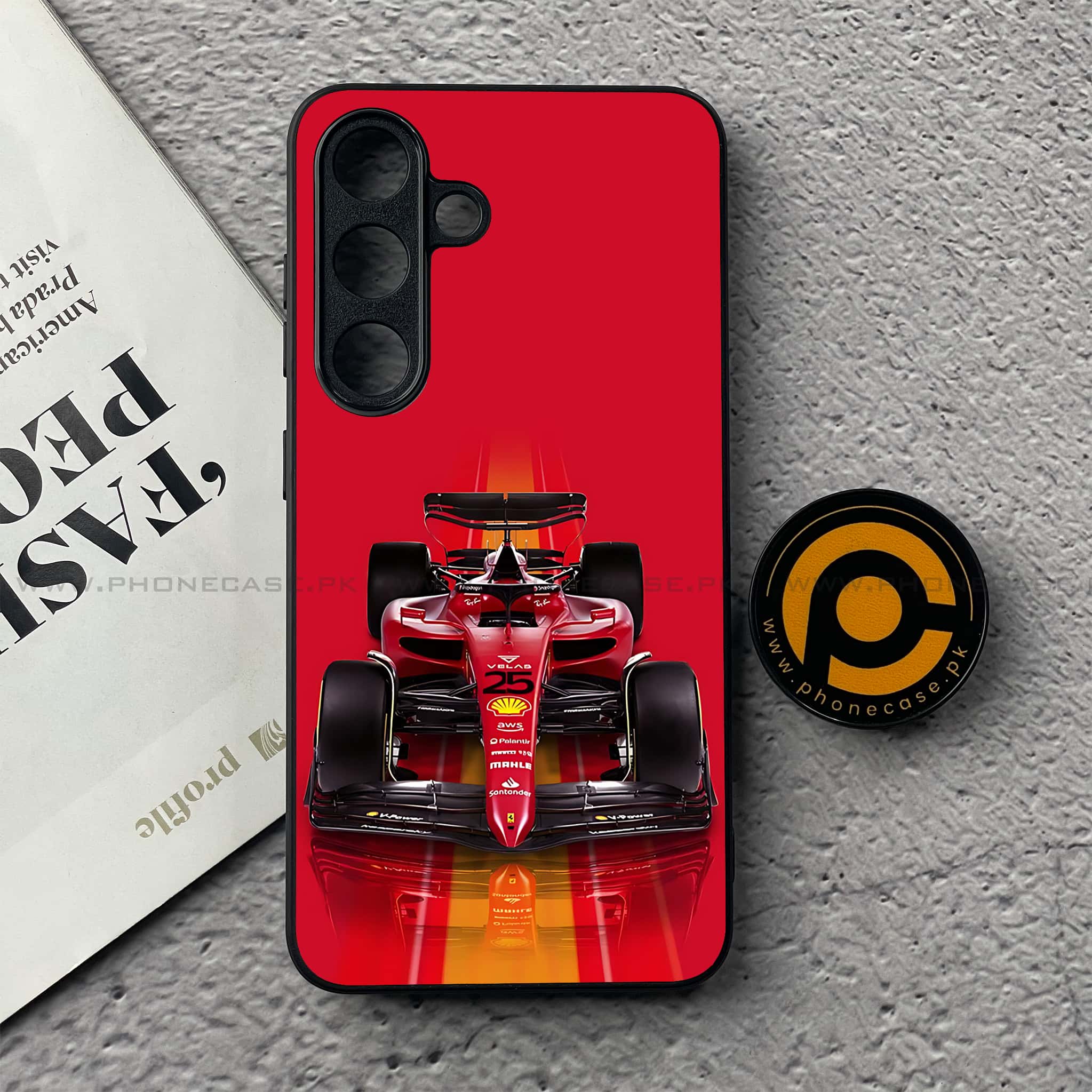 Samsung Galaxy S25 FE - Formula 1 Design Series - Premium Metal Printed soft Bumper shock Proof Case