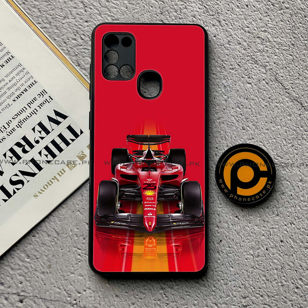 Samsung Galaxy A21s - Formula 1 Design Series - Premium Printed Glass soft Bumper shock Proof Case