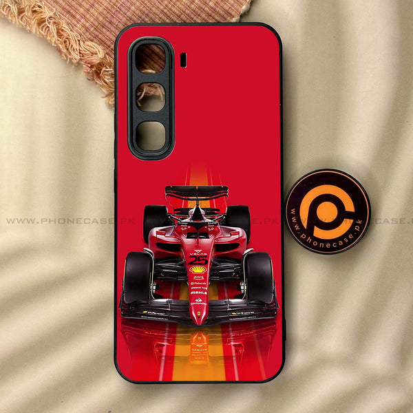 Infinix Hot 60 Pro - Formula 1 Design Series - Premium Metal Printed soft Bumper shock Proof Case