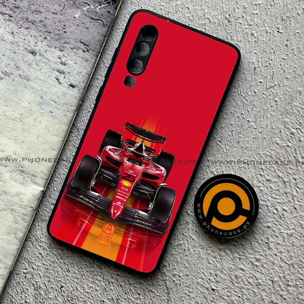 Huawei P30 - Formula 1 Design - Premium Printed Glass soft Bumper shock Proof Case