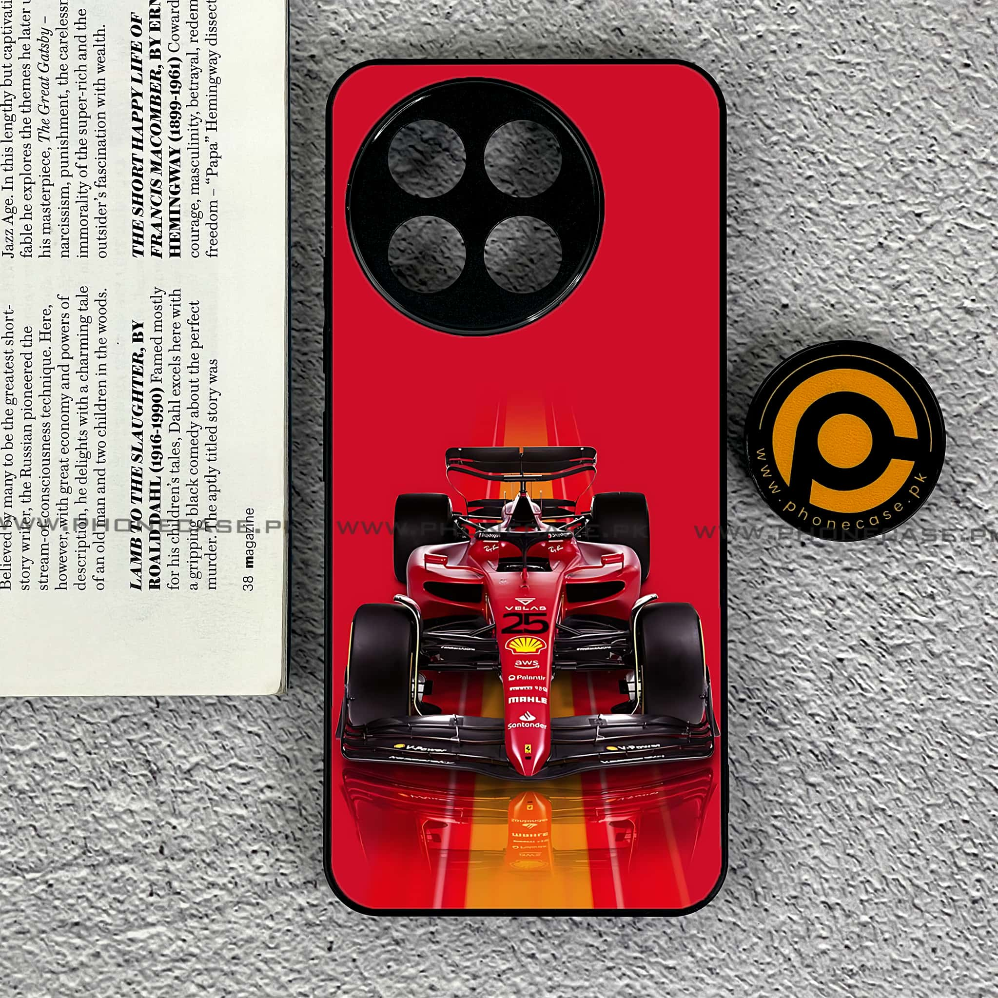 Tecno Spark 30 Pro - Formula 1 Design Series - Premium Printed Glass soft Bumper shock Proof Case