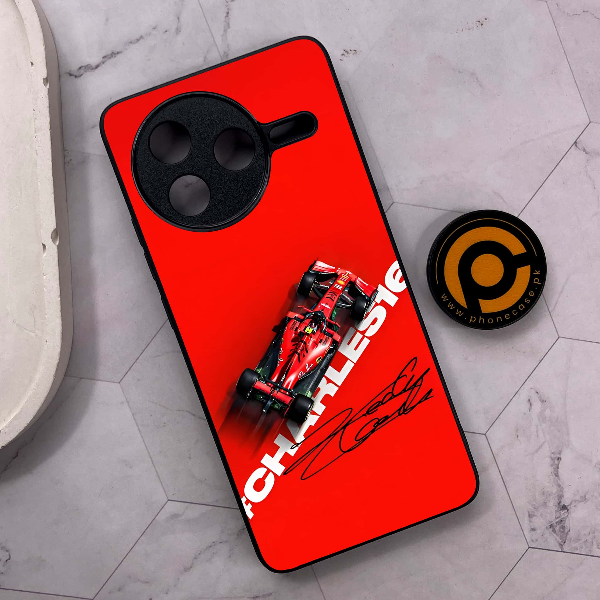 Xiaomi Poco F7 Pro 5G - Formula 1 Design Series - Premium Metal Printed soft Bumper shock Proof Case