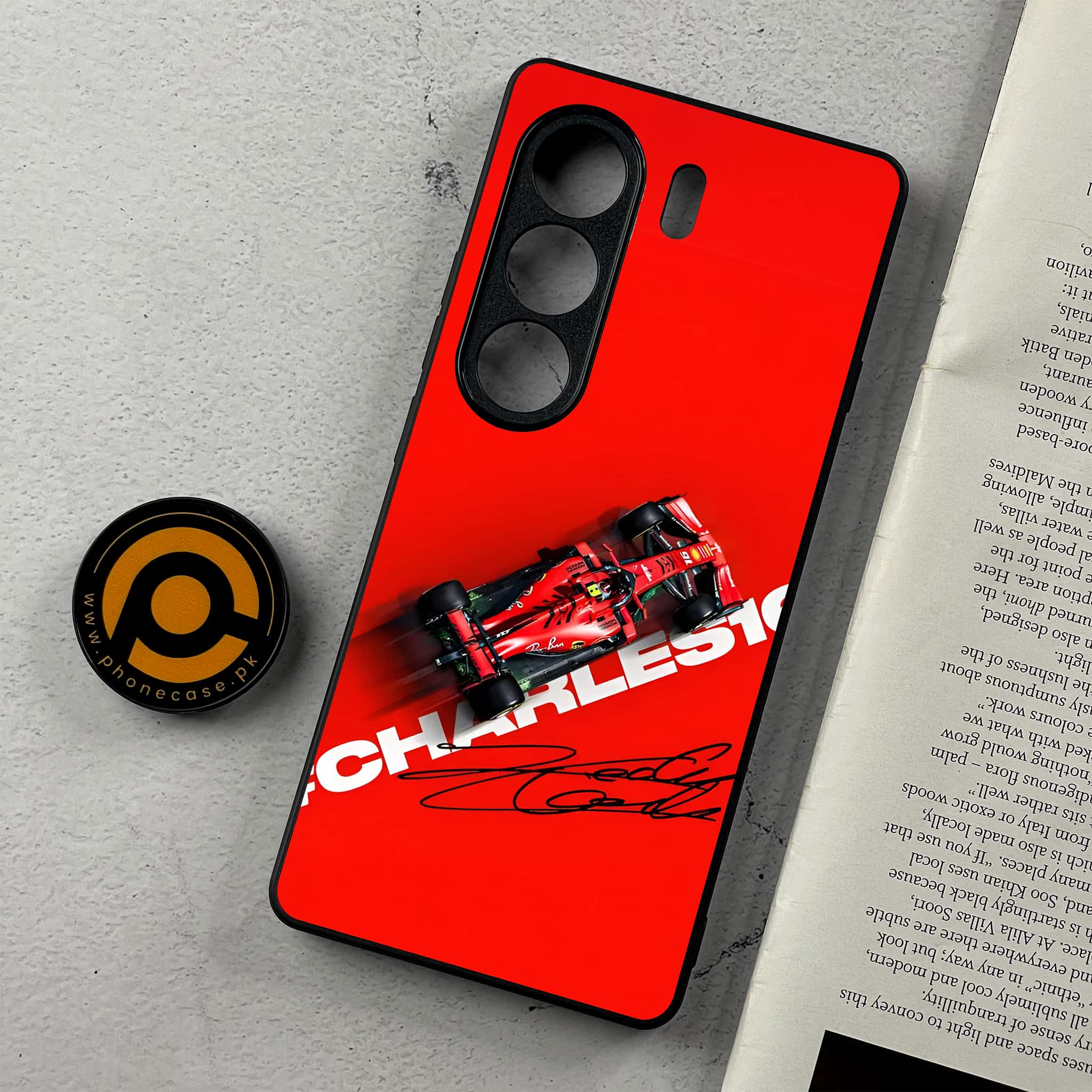 Tecno Camon 40 - Formula 1 Design Series - Premium Metal Printed Soft Bumper Shockproof Case