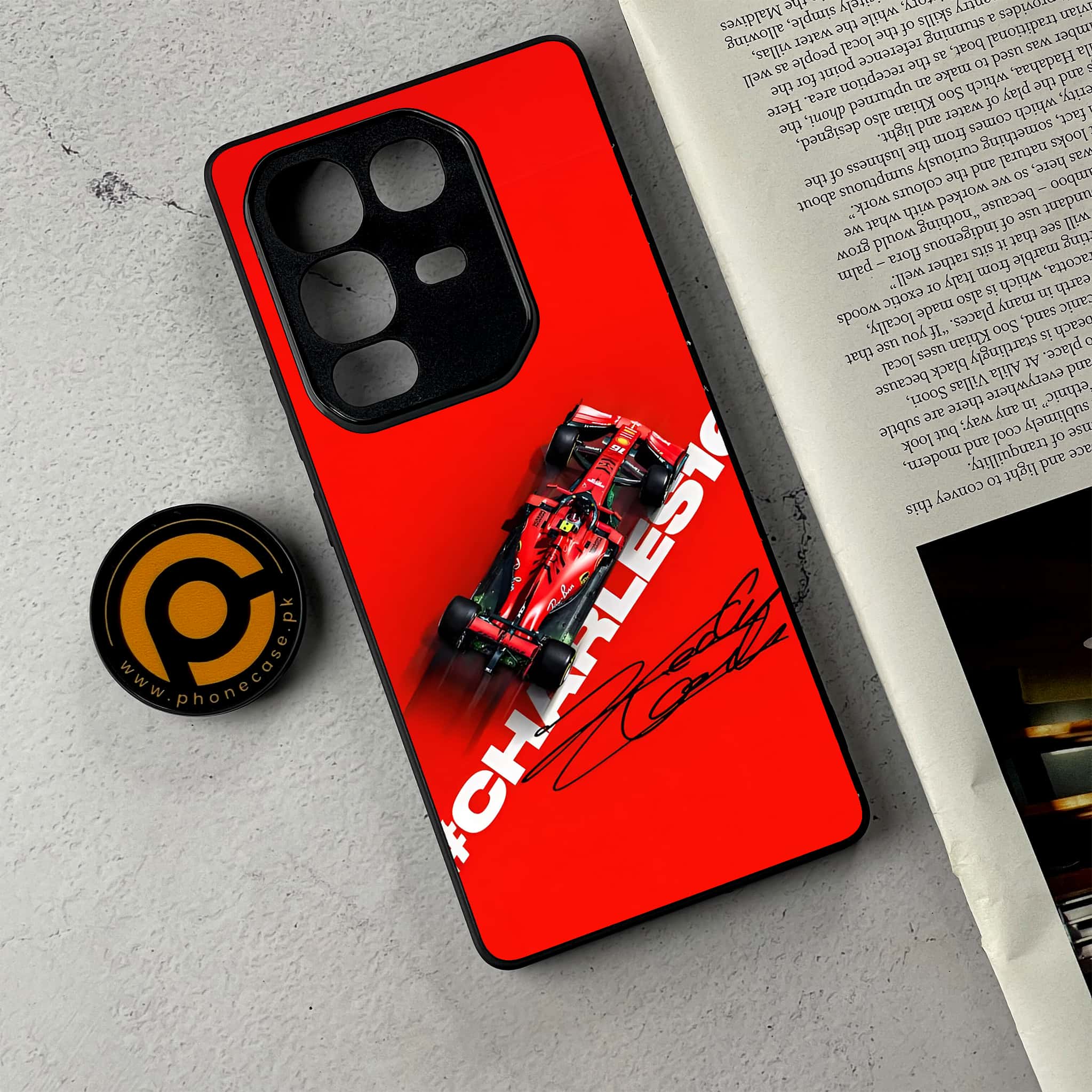 Infinix Note 50 - Formula 1 Design Series - Premium Metal Printed Soft Bumper Shockproof Case