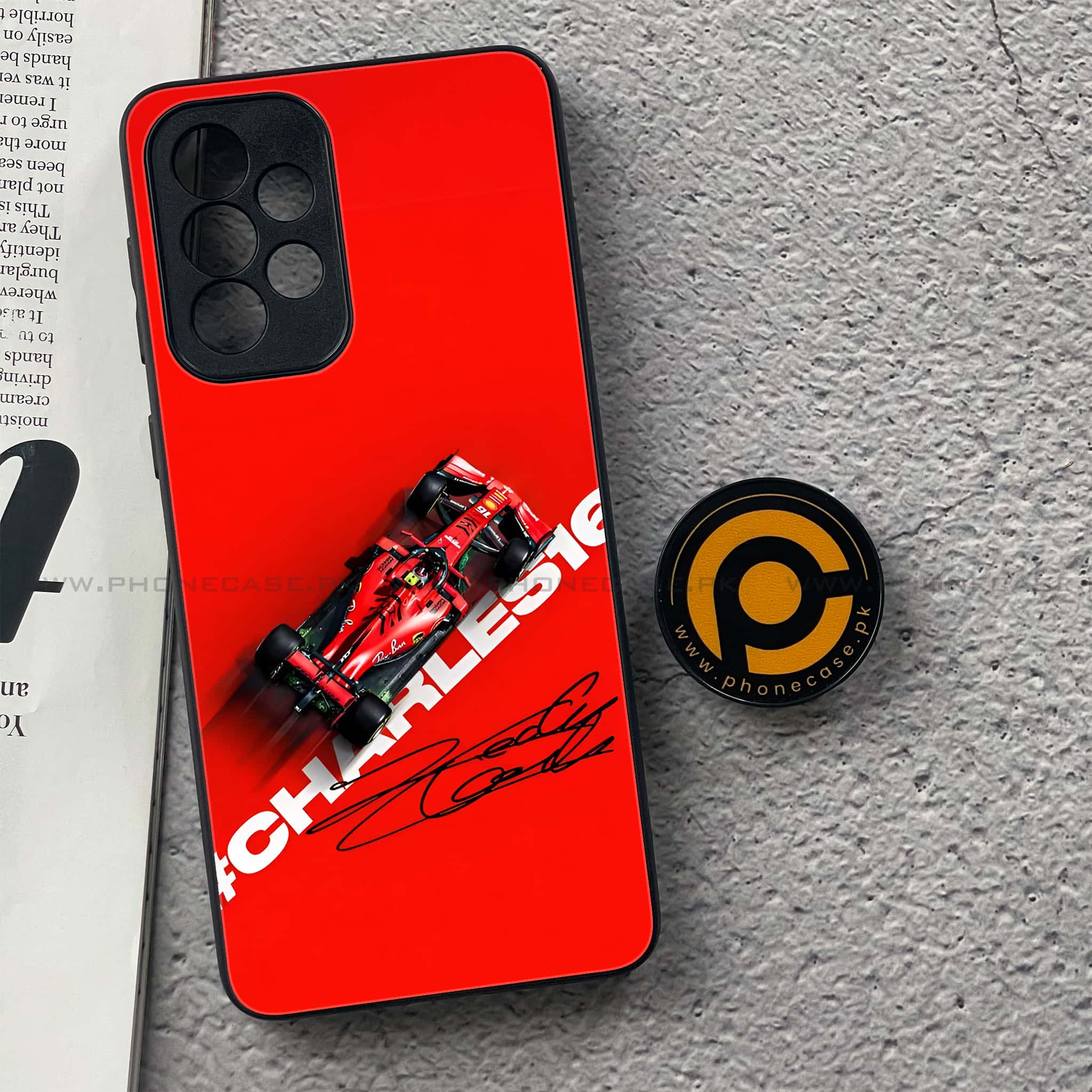 Samsung Galaxy A33- Formula 1 Design Series - Premium Printed Glass soft Bumper shock Proof Case