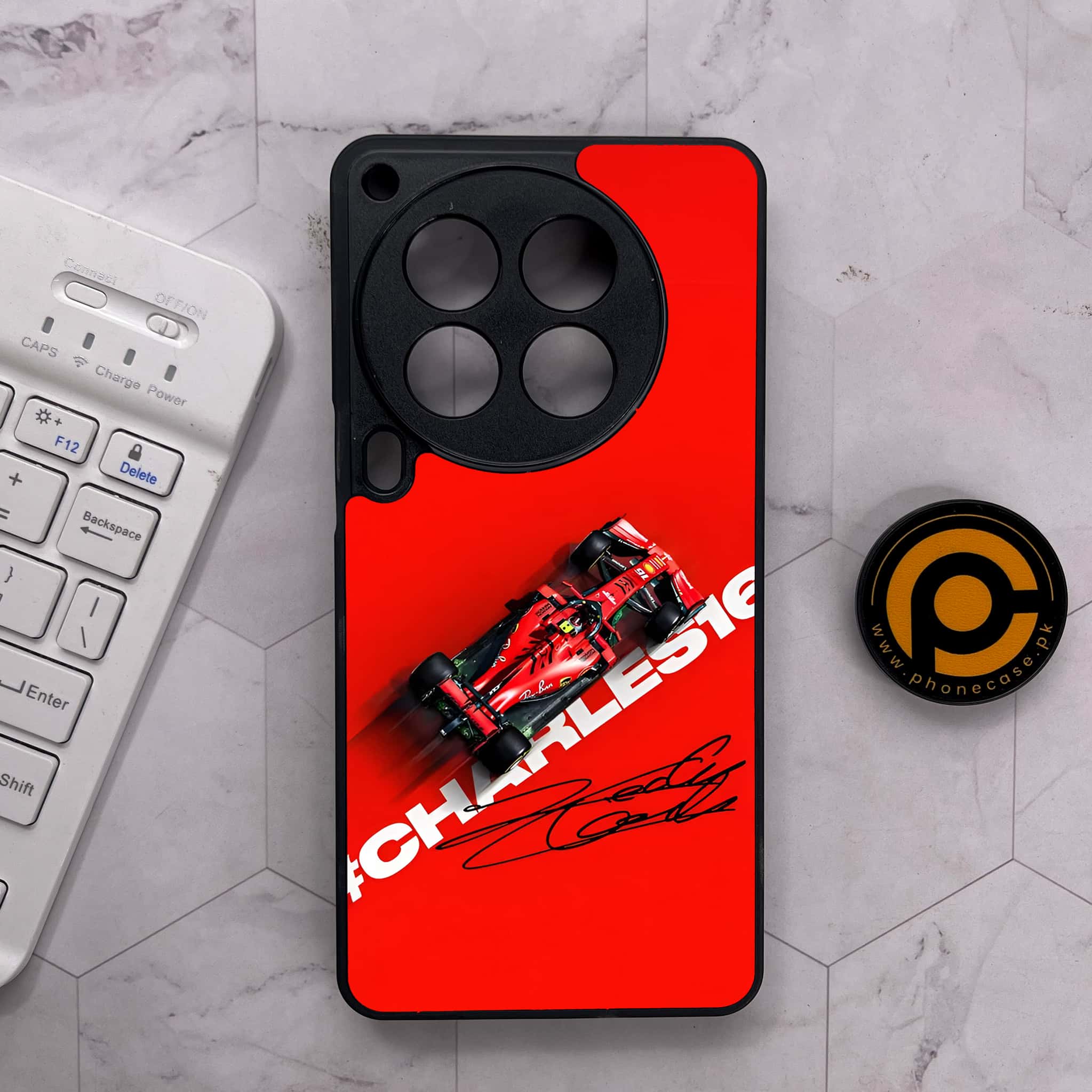 Tecno Camon 30 Premier - Formula 1 Design Series - Premium Metal Printed soft Bumper shock Proof Case