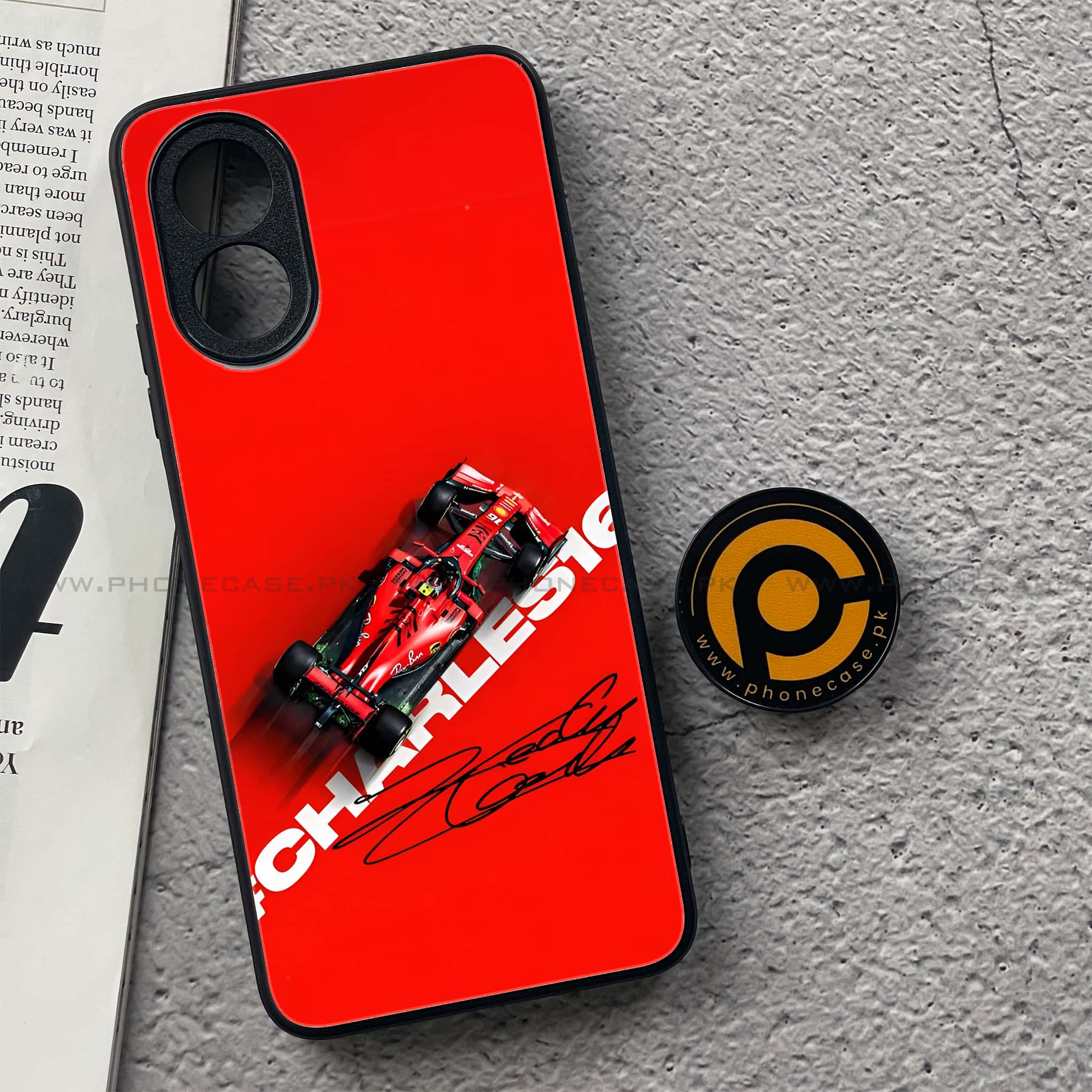 Oppo A18 4G - Formula 1 Design Series - Premium Metal  Printed soft Bumper shock Proof Case