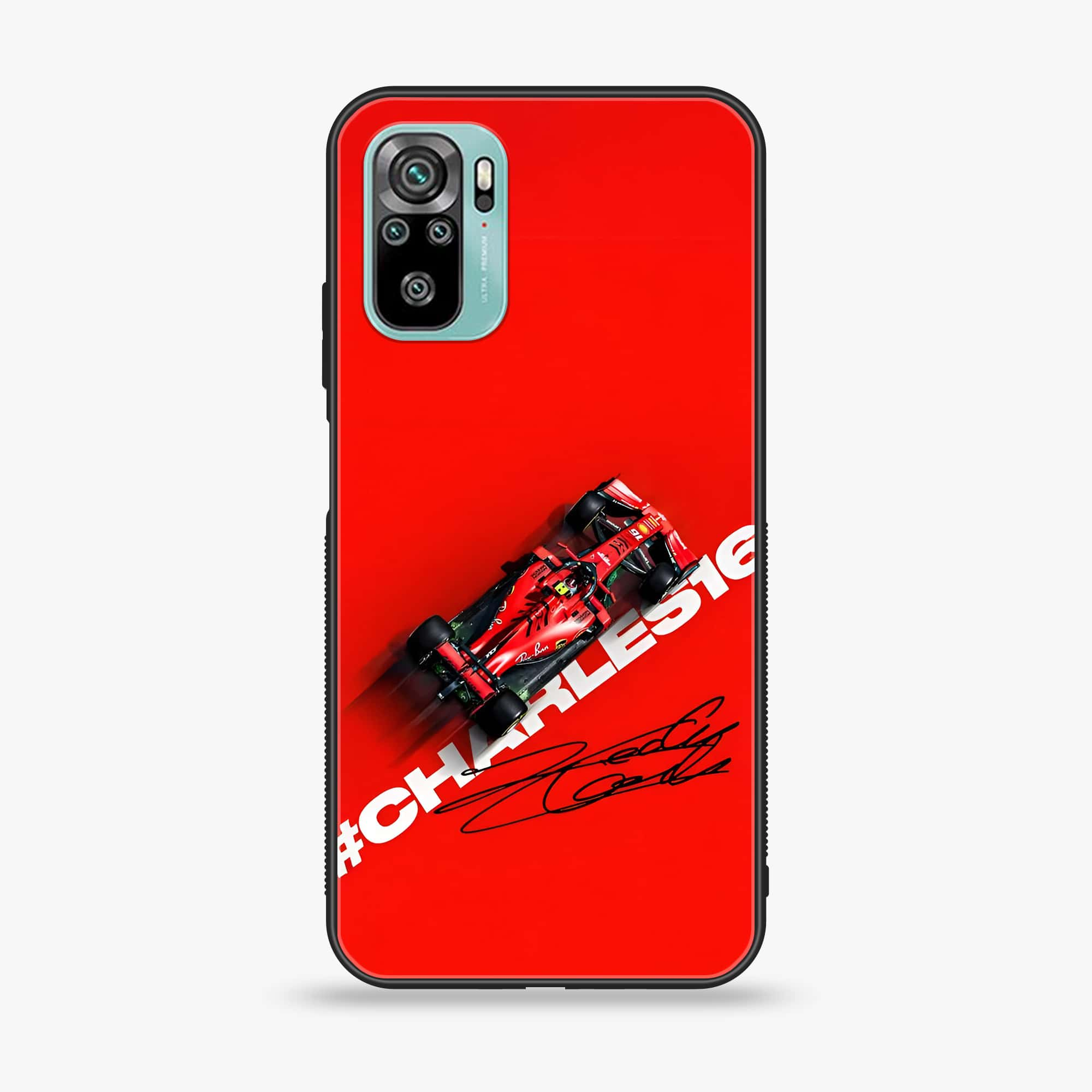 Xiaomi Redmi Note 10 - Formula 1 Design - Premium Printed Glass soft Bumper shock Proof Case