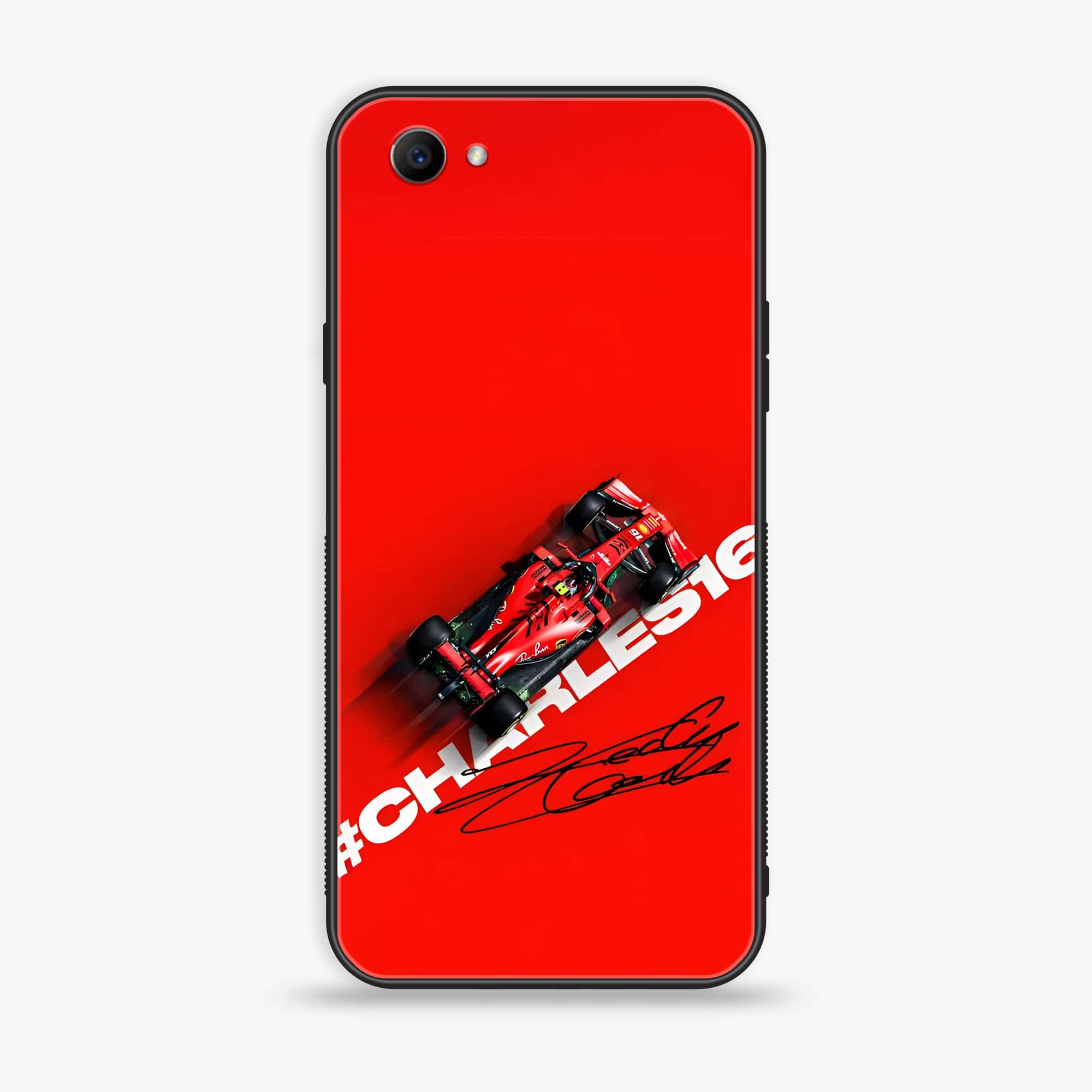 Oppo F7 Youth - Formula 1 Design Series - Premium Printed Glass soft Bumper shock Proof Case