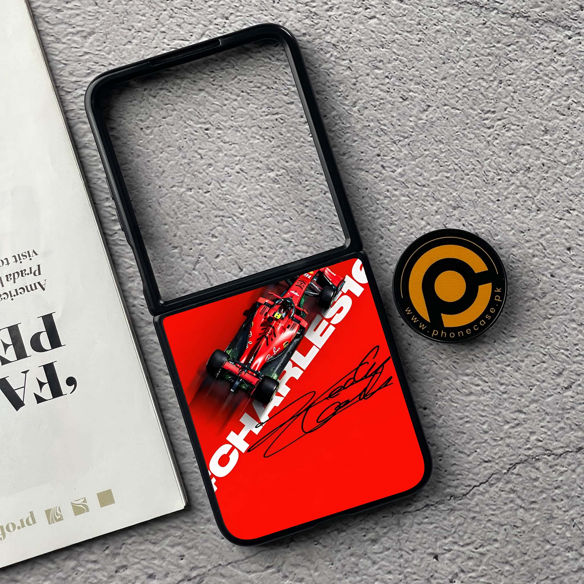 Xiaomi Mix Flip - Formula 1 Design Series - Premium Metal  Printed soft Bumper shock Proof Case
