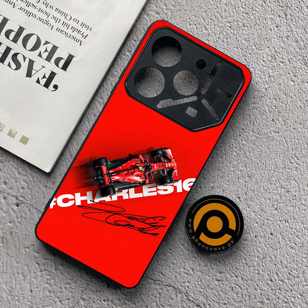 Tecno Pova 6 Neo - Formula 1 Design Series - Premium Metal  Printed soft Bumper shock Proof Case