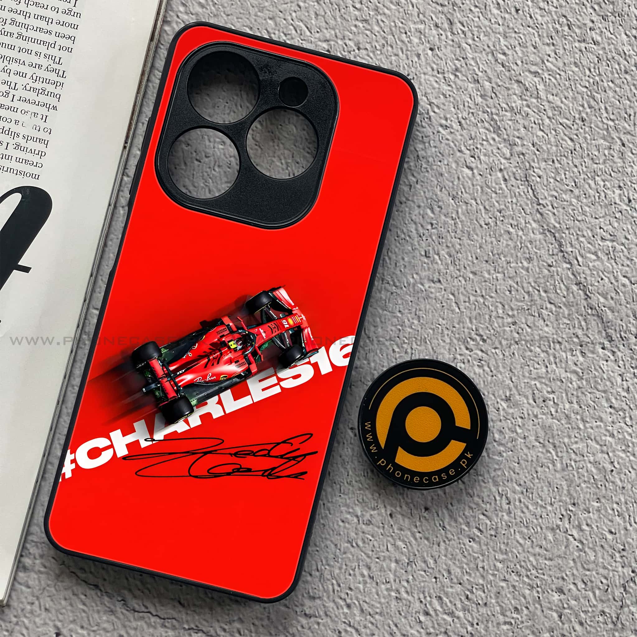 Infinix Smart 8 - Formula 1 Design Series - Premium Metal Printed soft Bumper shock Proof Case