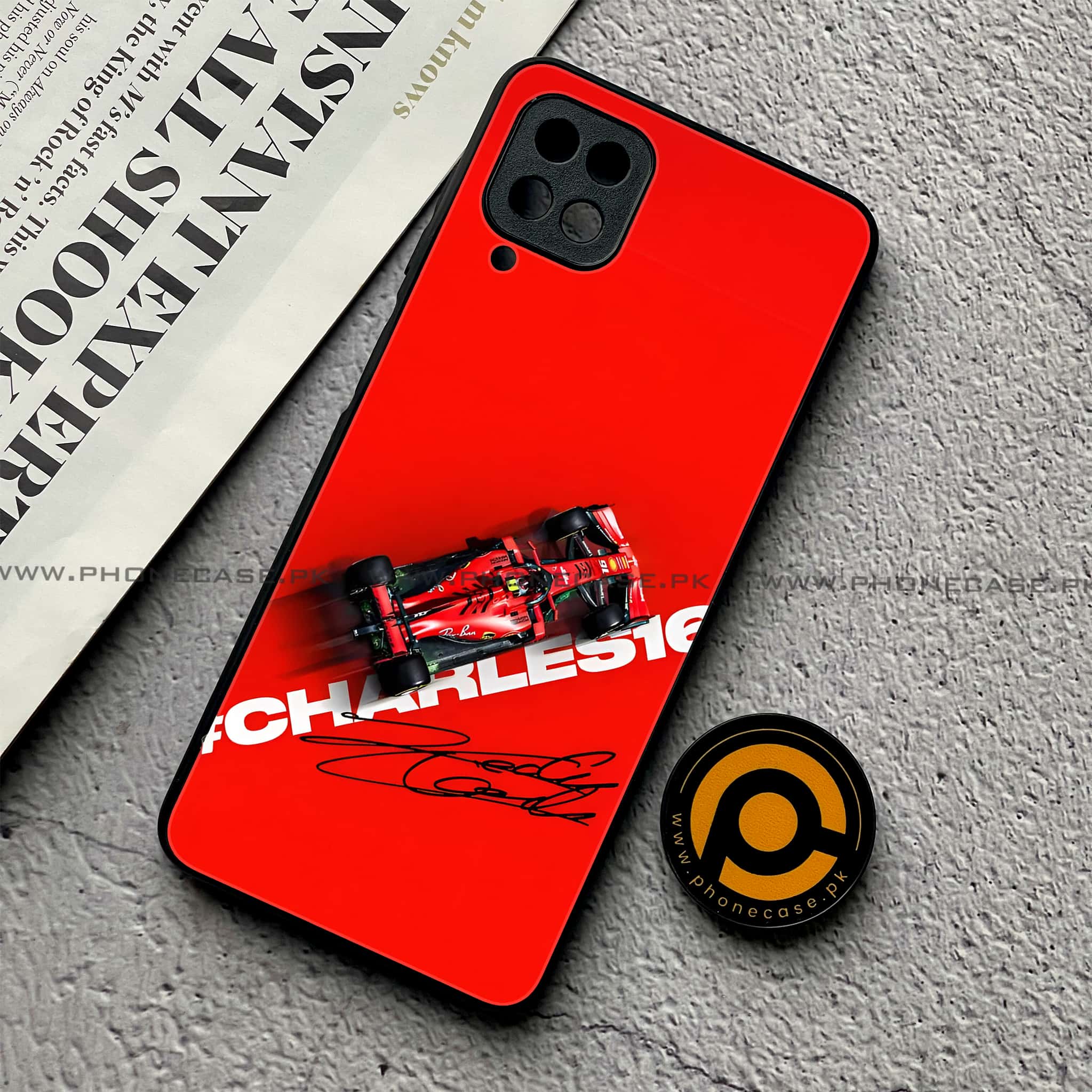 Samsung Galaxy A12 / A12 Nacho - Formula 1 Design Series - Premium Printed Glass soft Bumper shock Proof Case