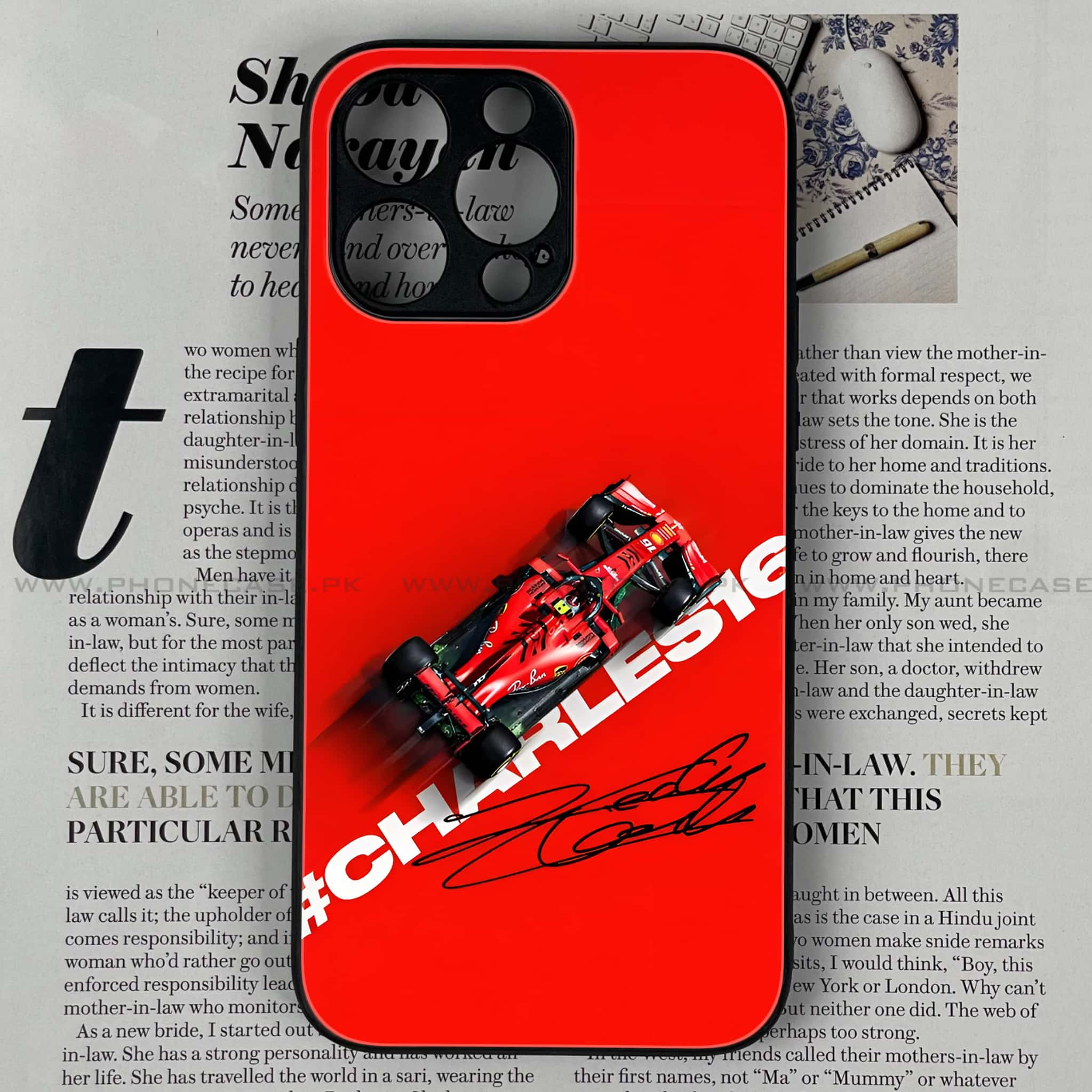 iPhone 16 Pro Max - Formula 1 Design - Premium Printed Glass soft Bumper shock Proof Case