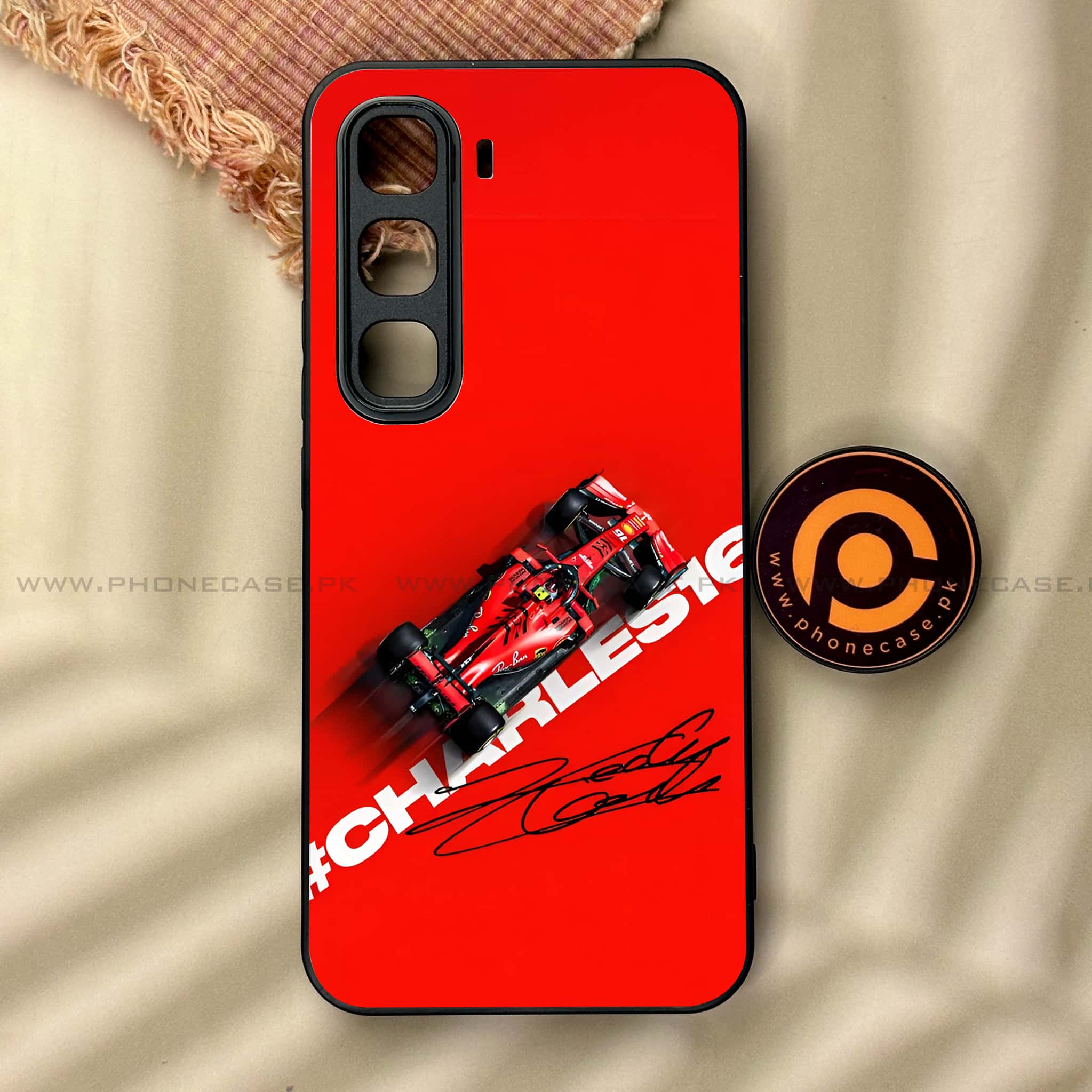 Infinix Hot 60 Pro - Formula 1 Design Series - Premium Metal Printed soft Bumper shock Proof Case