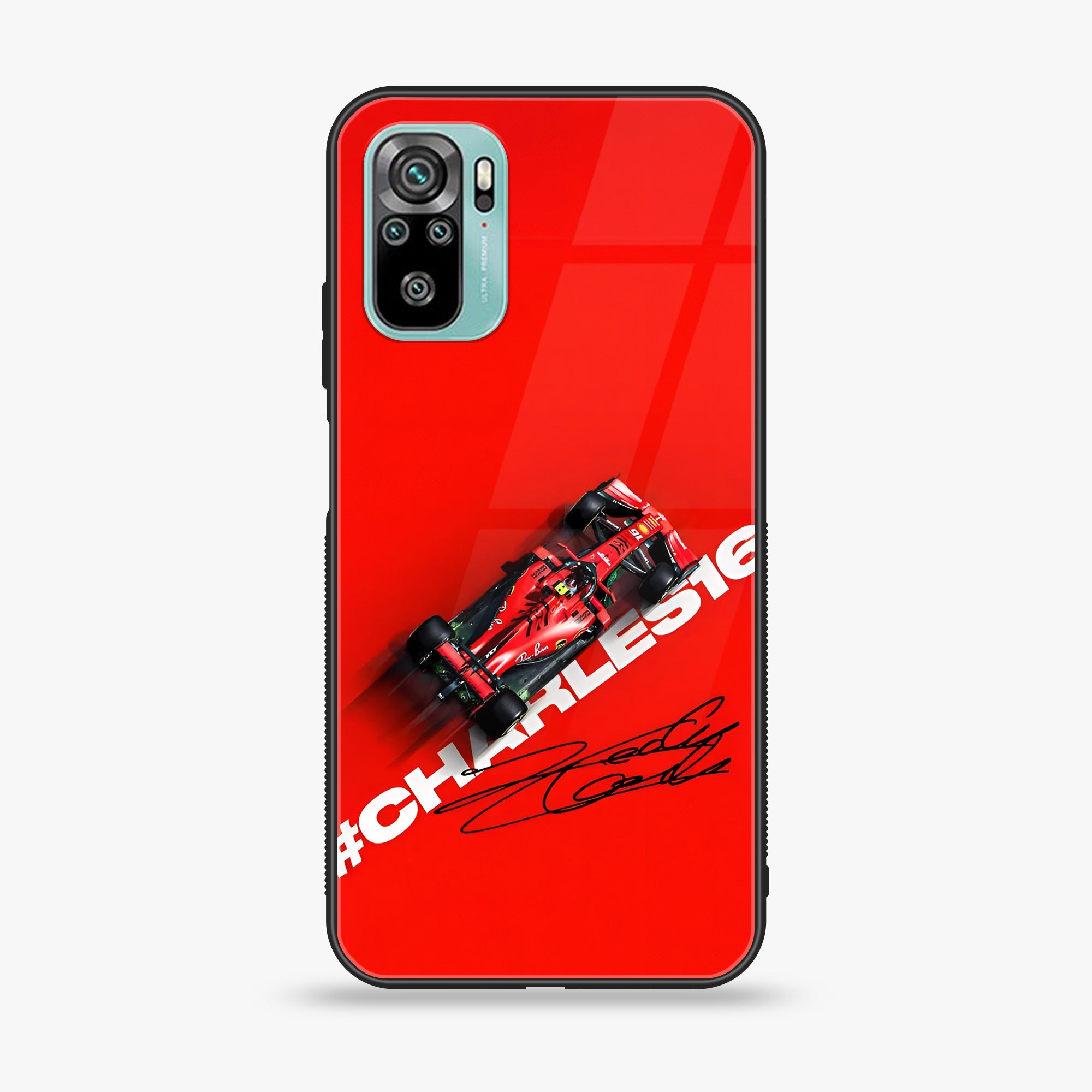 Redmi 10 - Formula 1 Design Series - Premium Printed Glass soft Bumper shock Proof Case